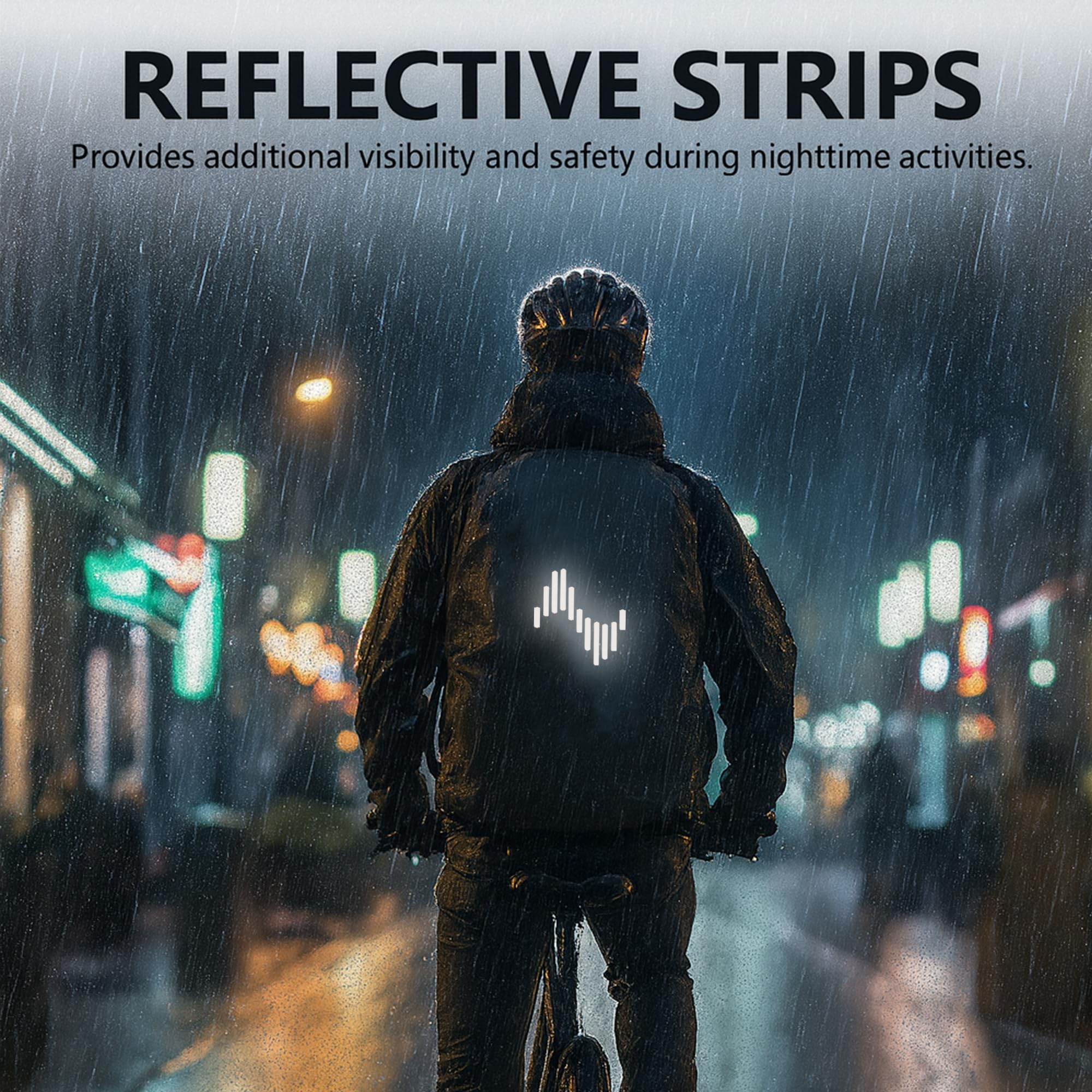 Musiin Backpack Waterproof Rain Cover, 70L Reflective Backpack Cover with Storage Pouch - Image 4