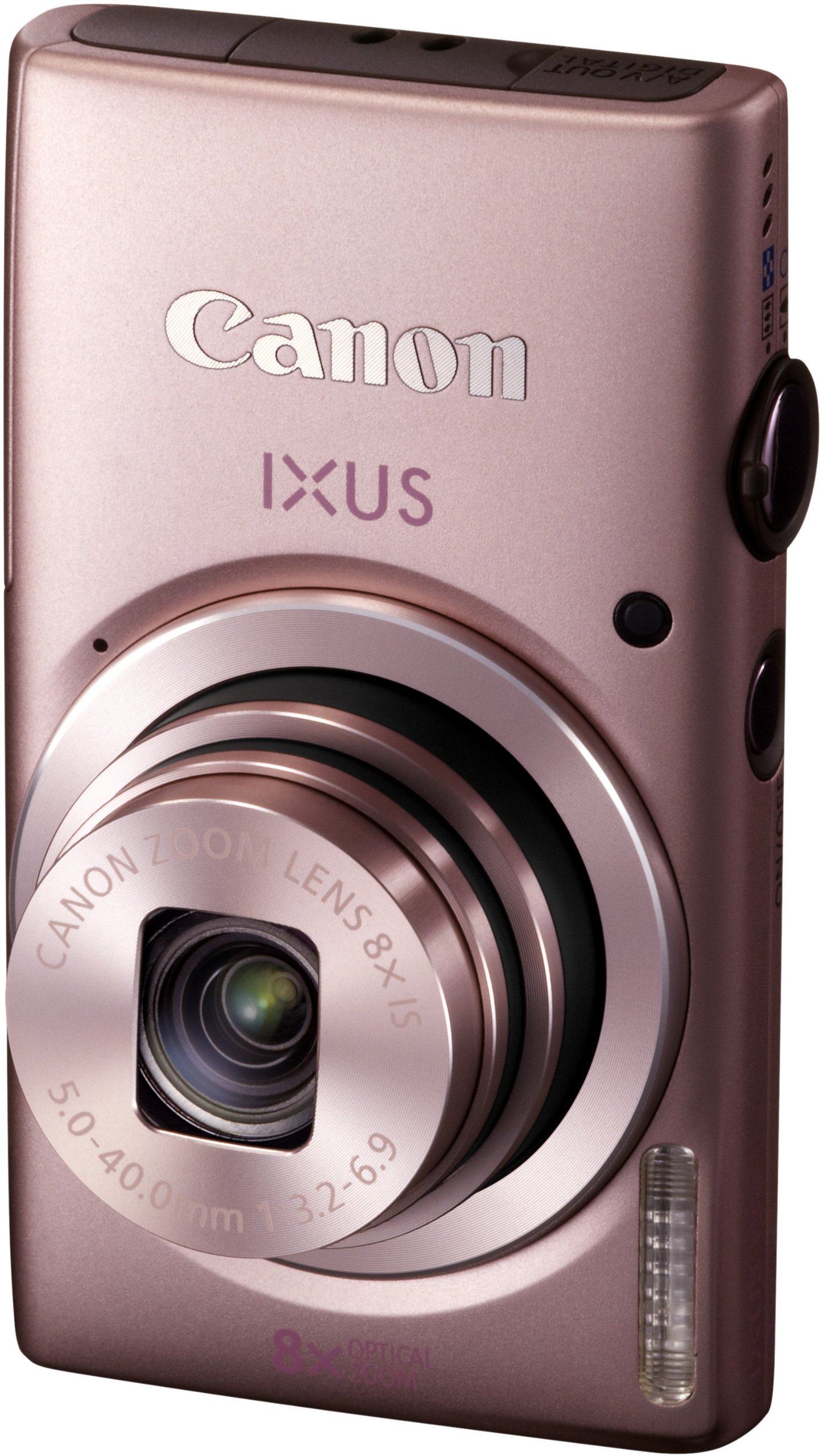 Canon IXUS 132 - Cámara Digital compacta de 16 MP (Pantalla de 2.7", Zoom óptico 8X, estabilizador de Imagen Digital), Color Rosa