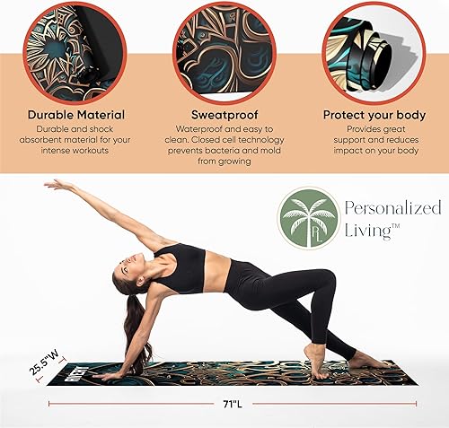 Miniatura 3 de Esterilla de yoga personalizada  Se envía al día siguiente  Personalizar  Alfombrilla de entrenamiento para hombres y mujeres  Alfombrilla de