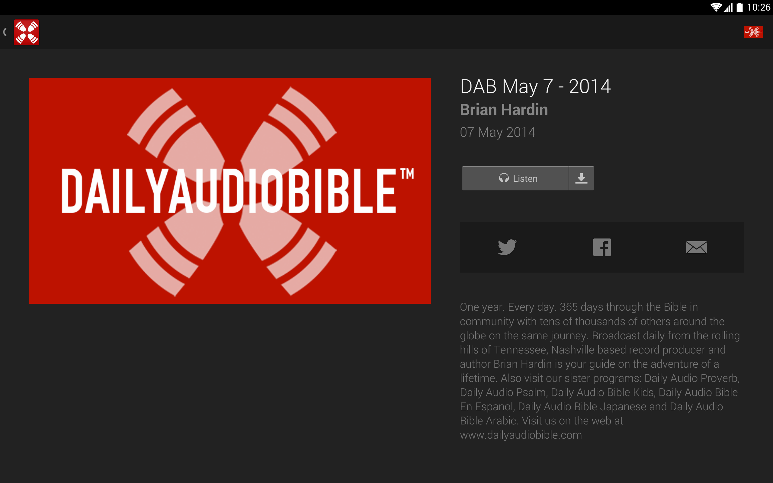 Daily Audio BibleAmazon.co.ukAppstore for Android