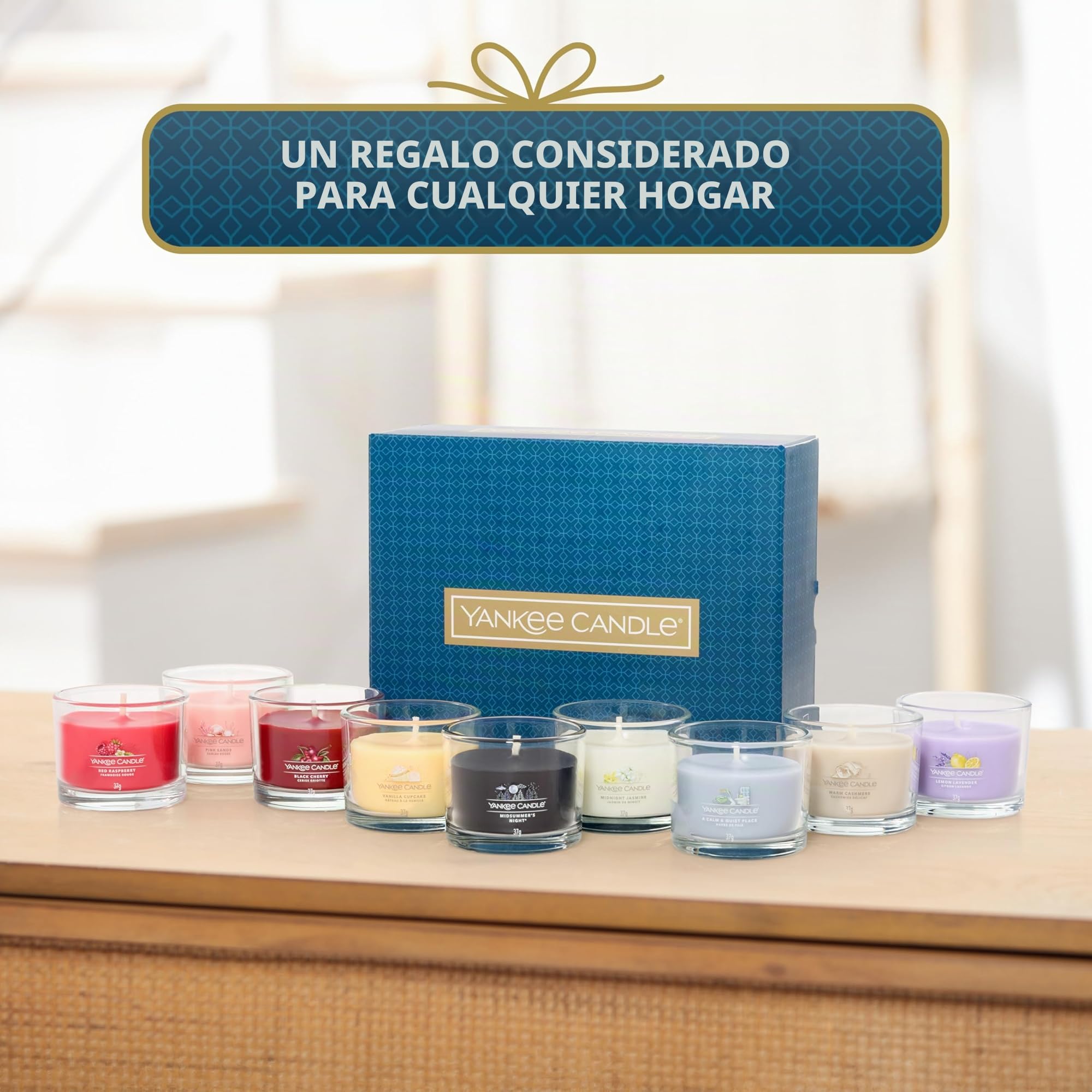 Yankee Candle Set de regalo de 9 velas aromáticas minivelas votivas | Mezcla de cera de soja | Regalos perfectos para mujeres