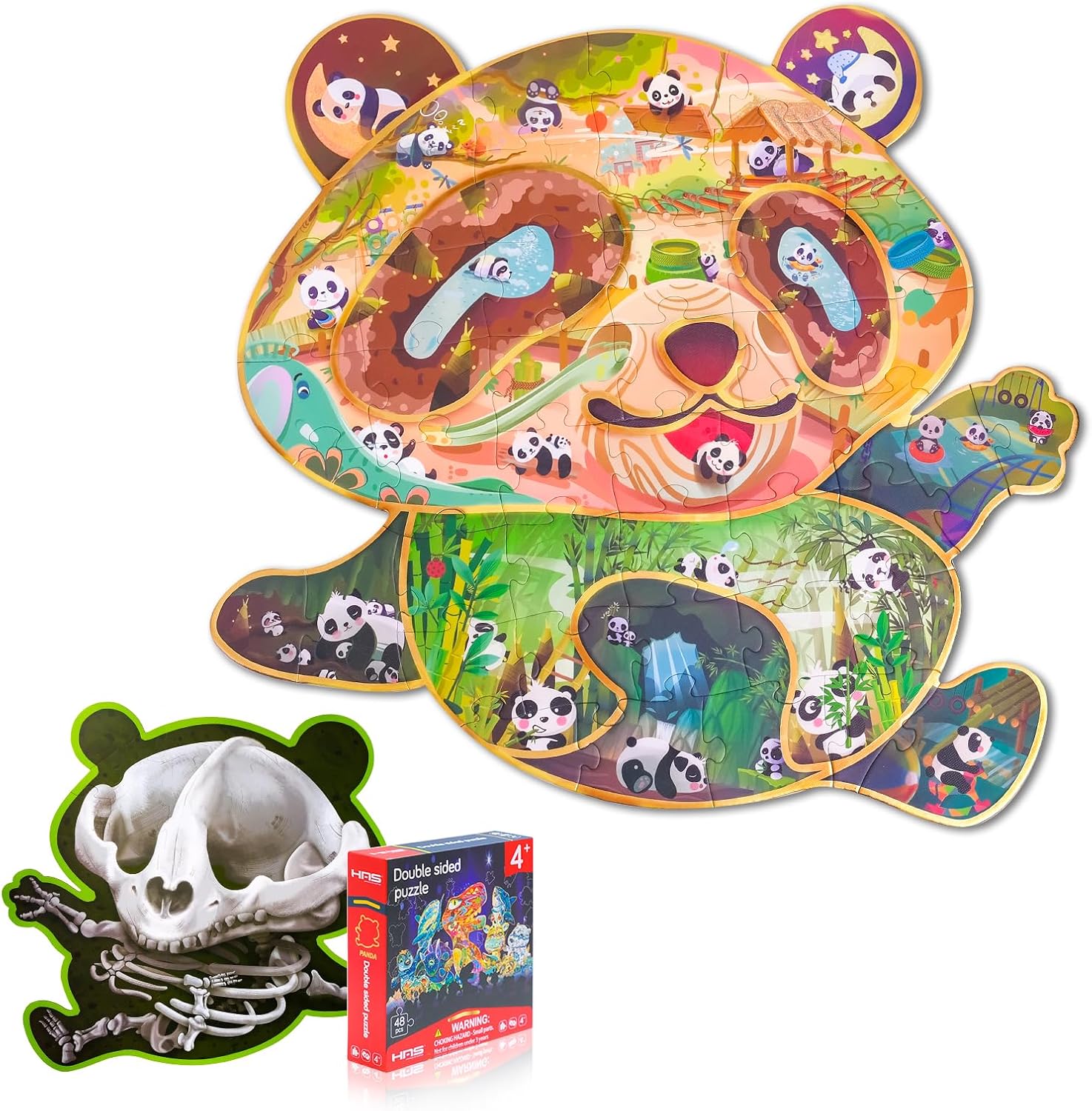 48 PCS Giant Panda Puzzles