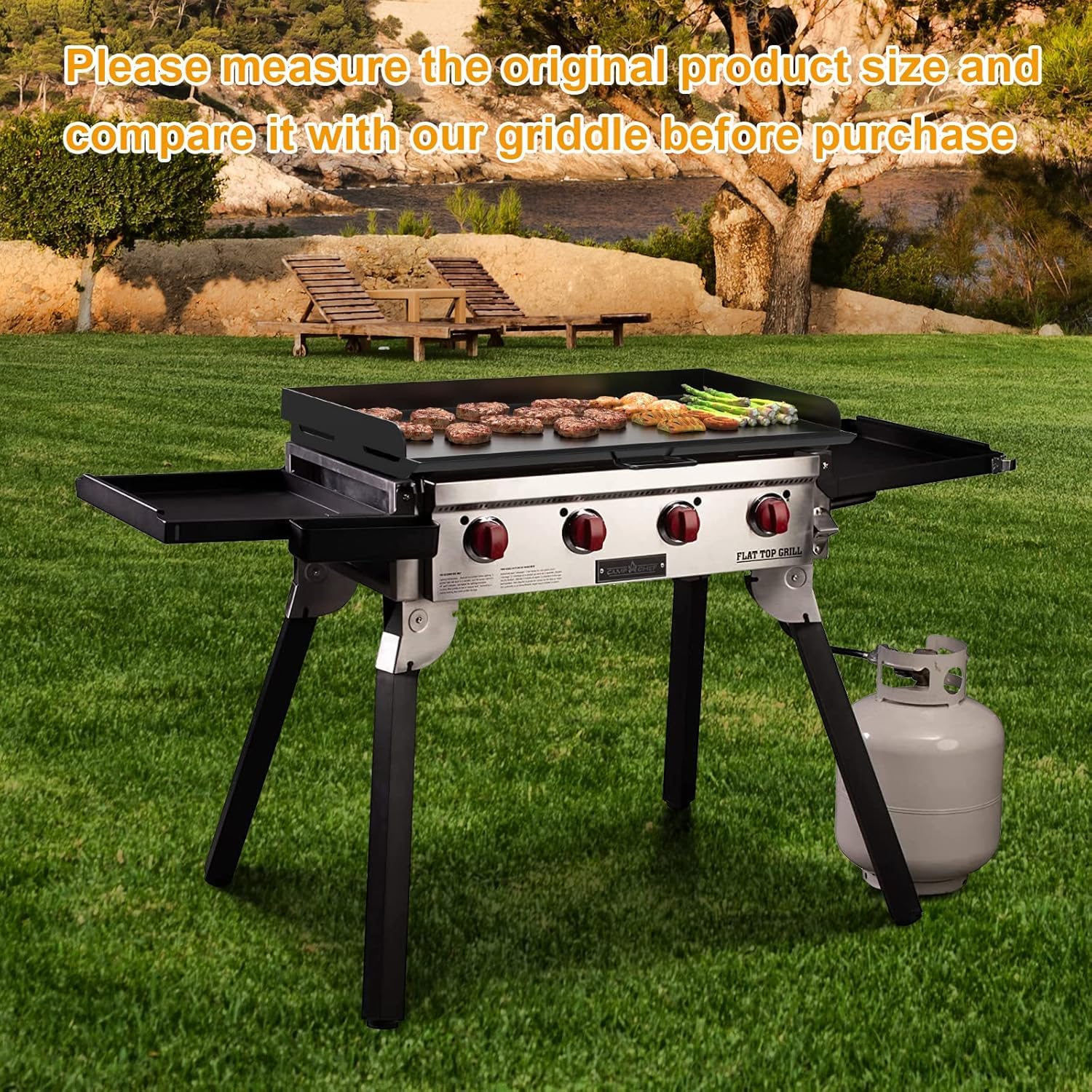 Propane Bbq Camp Chef Professional Flat Top Steel Griddle Bass