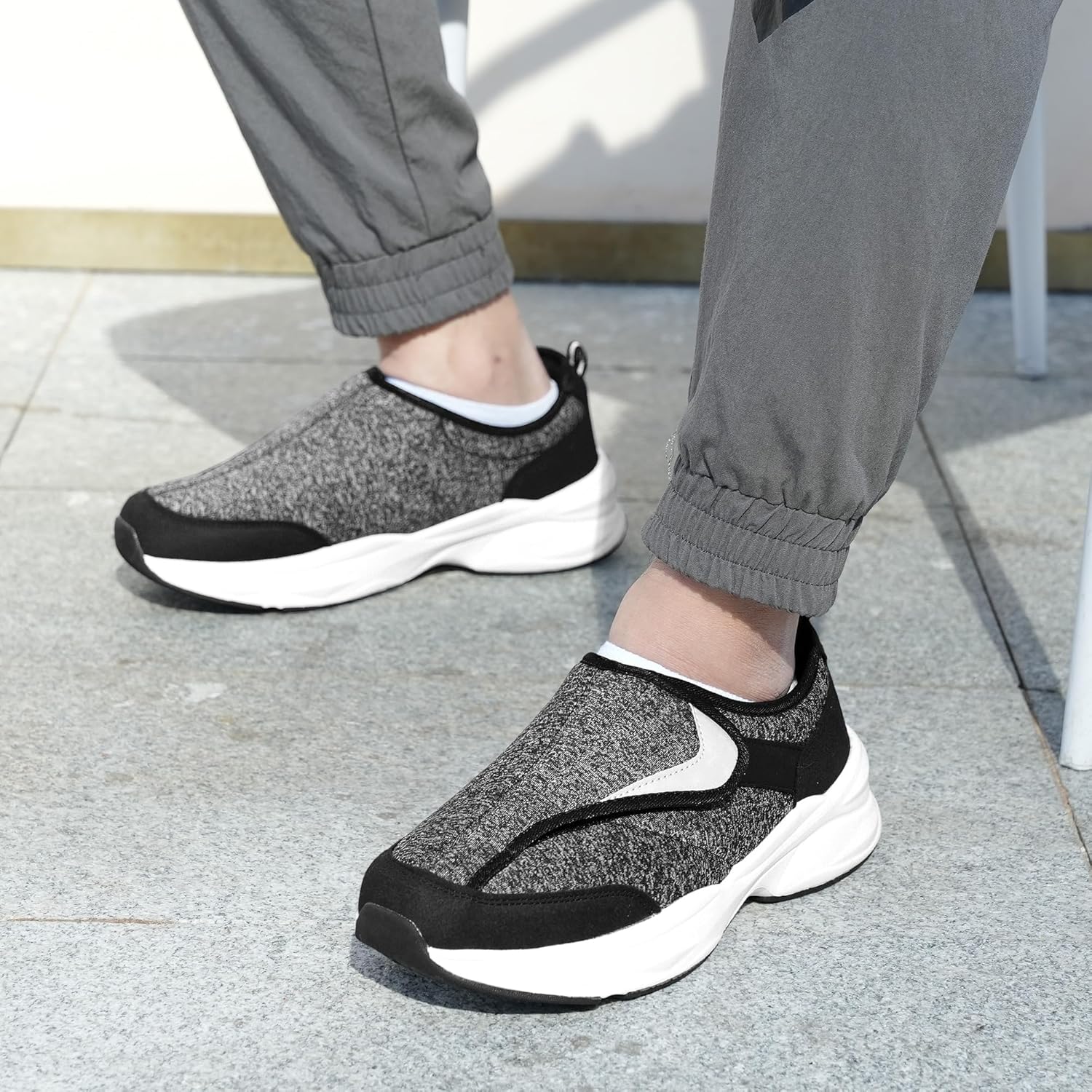 Ortho+rest Men Diabetic Shoes Swollen Feet Diabetes Walking Shoes Arch Support Orthopedic Sneakers - Image 2
