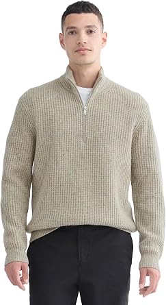 Everlane Mens Everlane The Felted Merino Half-Zip Sweater