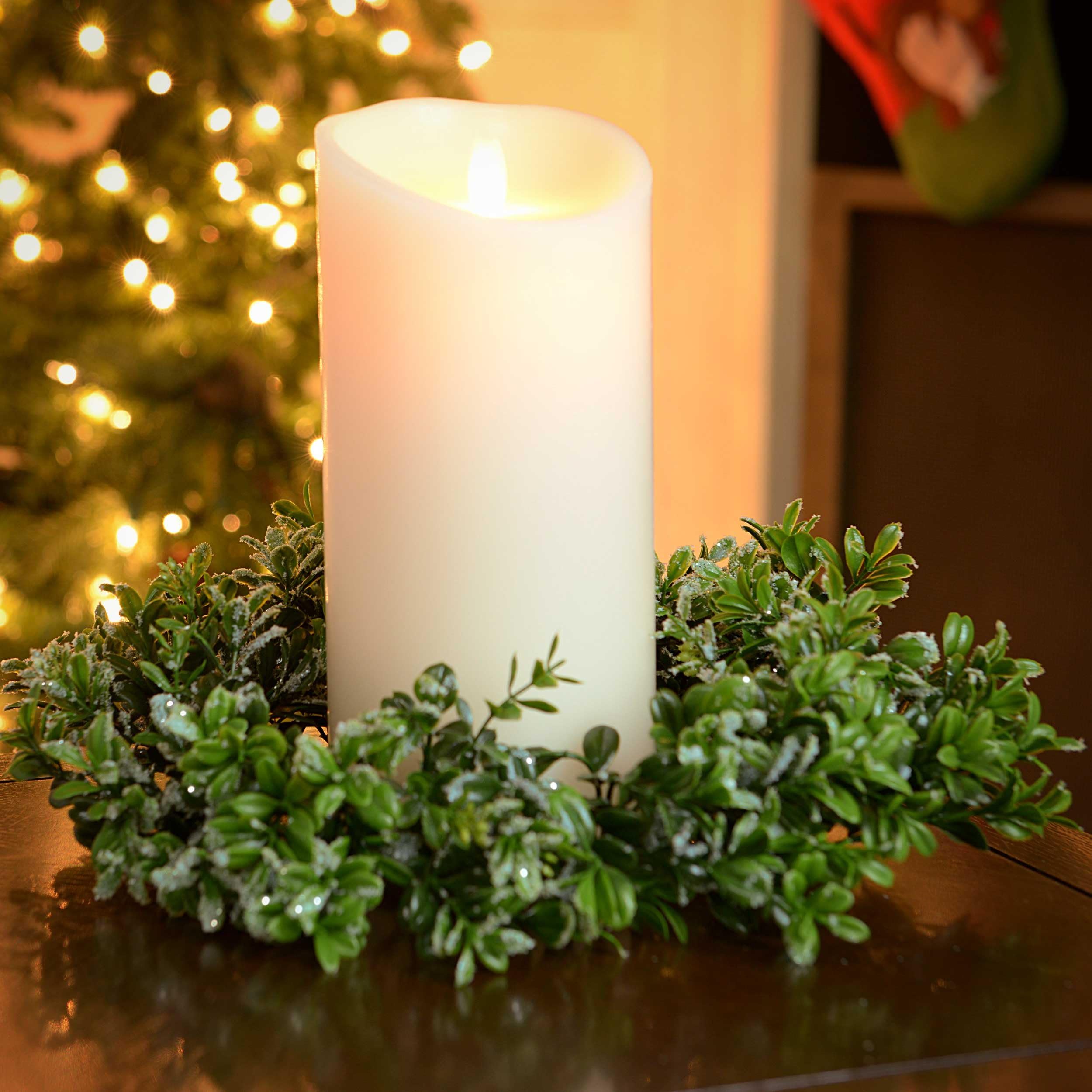 Luminara 9" Ivory Indoor/Outdoor Candle