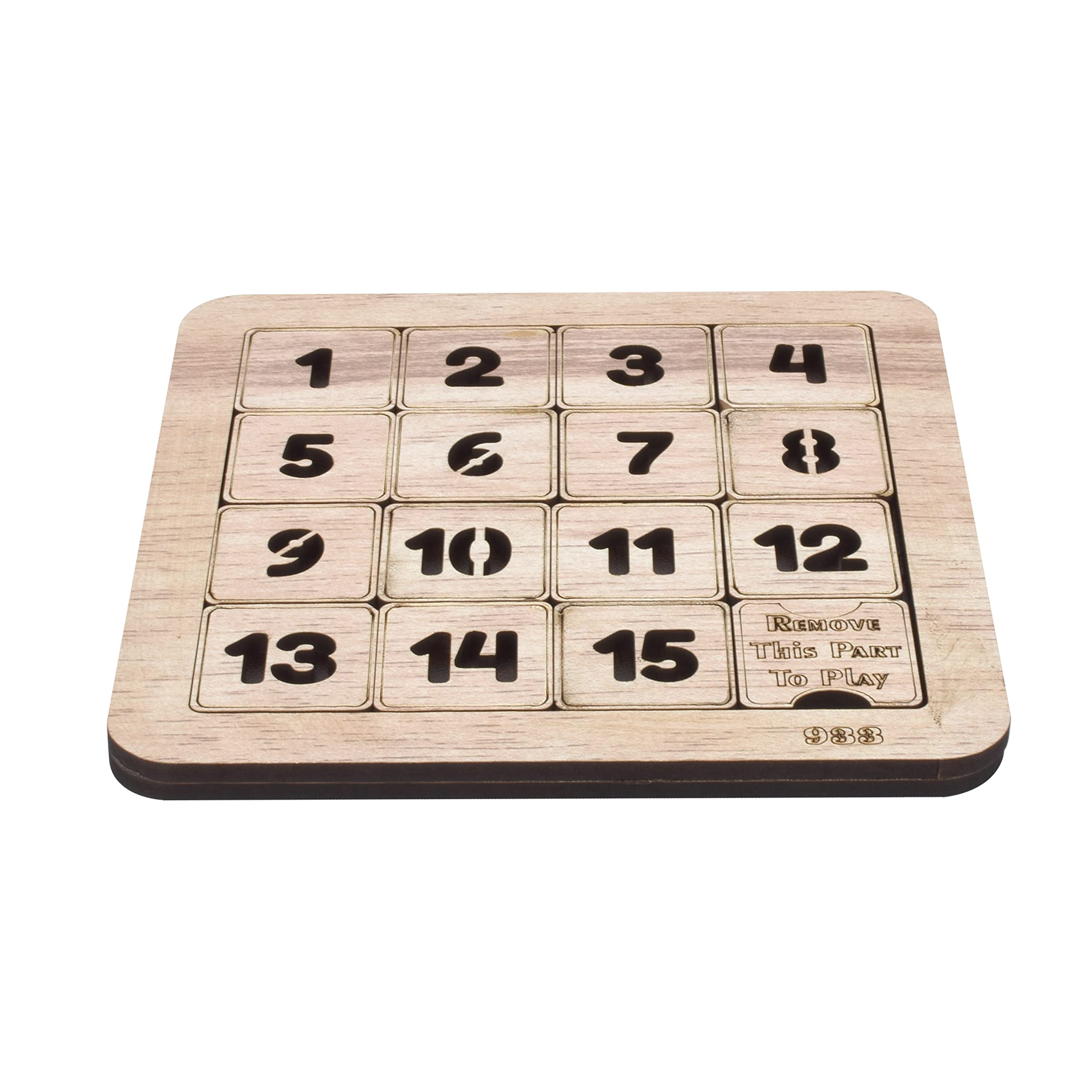 LAKSHMINARAYAN SALES Wooden Jigsaw Puzzle-Wooden Toys/Games for Kids-Travel Games for Family-Unique Gifts - Brain Teaser IQ Game-Non Interlocked Pieces (4 x 4) - 1 to 15 Off White (B09JCBJXWF) Amazon Price History, Amazon Price Tracker