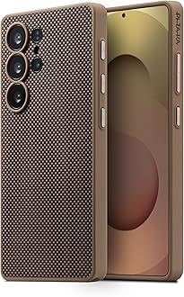 for Samsung Galaxy S25 Ultra Case, 6.8 Inch, Compatible with MagSafe, Protective S25 Ultra Case, 1500D Aramid Fiber Made [PinButton Case] Black/Gold