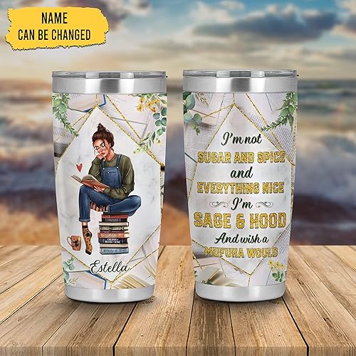 Vista 39 de Hyturtle Vaso personalizado de acero inoxidable de 20 onzas con tapa, doble pared y sellado al vacío, regalos para mujeres, niñas, amigos, amantes