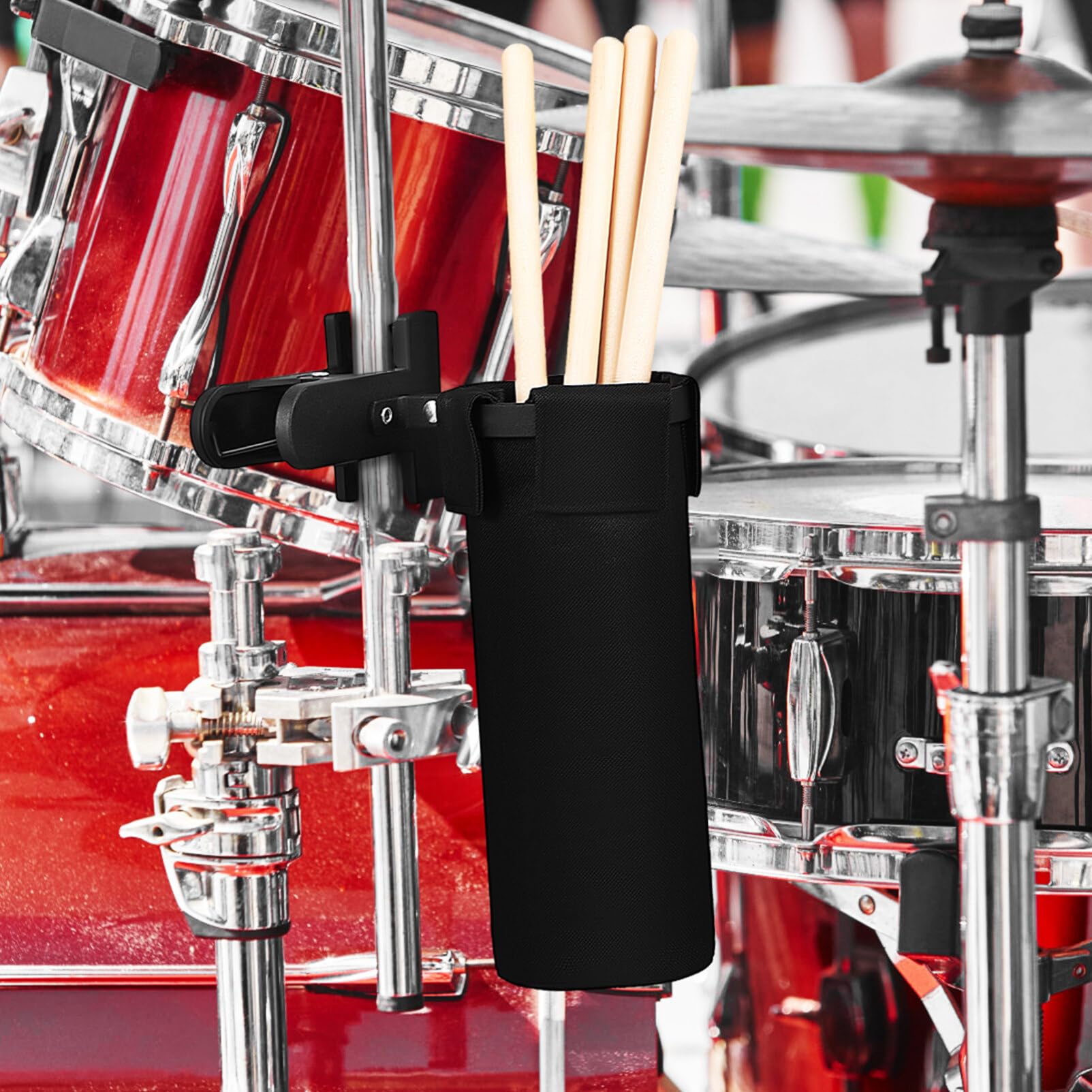 Vaguelly 1 Set Drum Sticks Bag Drumstick Holder Clip On Holder Drum Sticks with Box Grabber Drumsticks