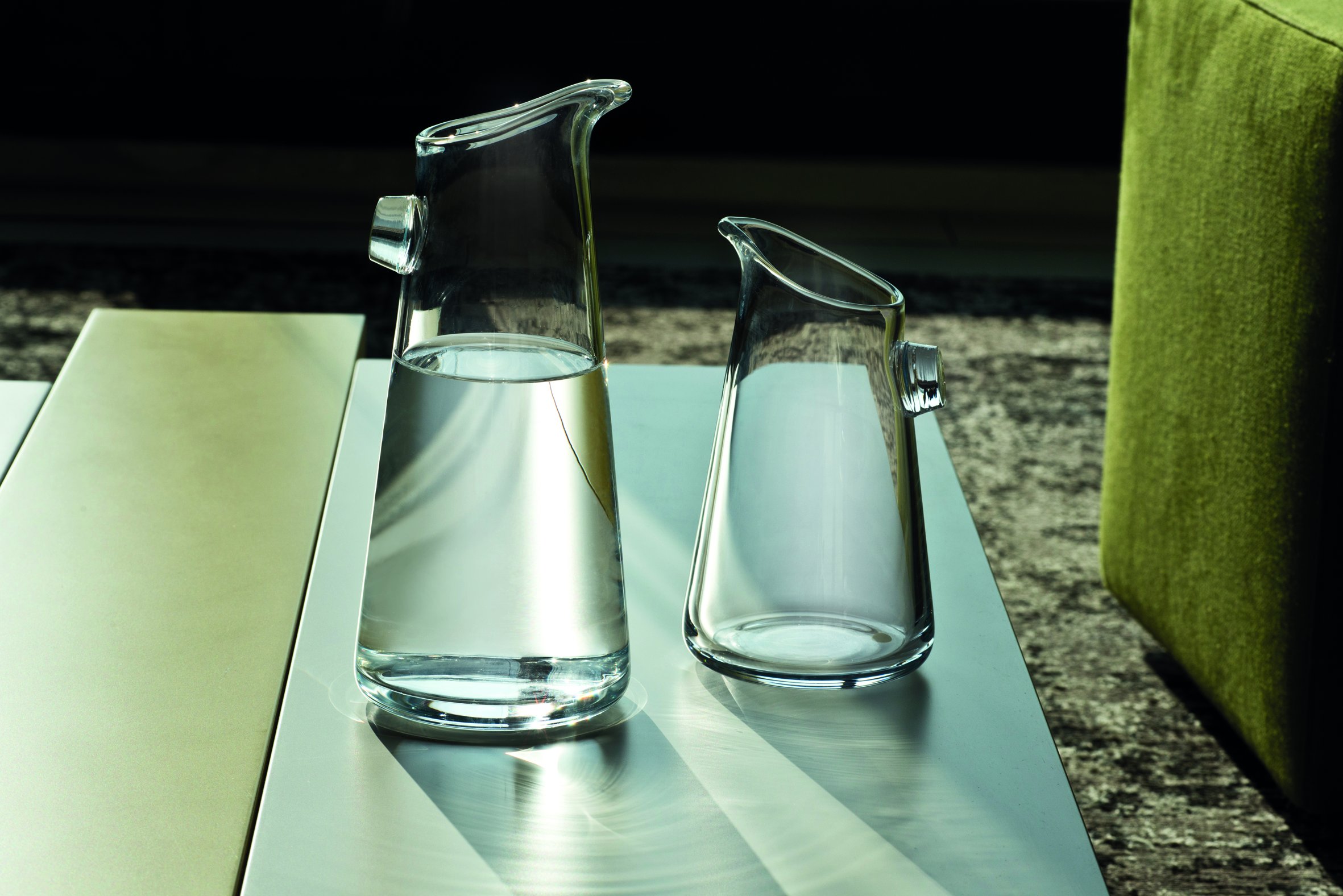 Dispenser bagno in vetro DIAMANTE-Trasparente, 12,5x10x3 cm