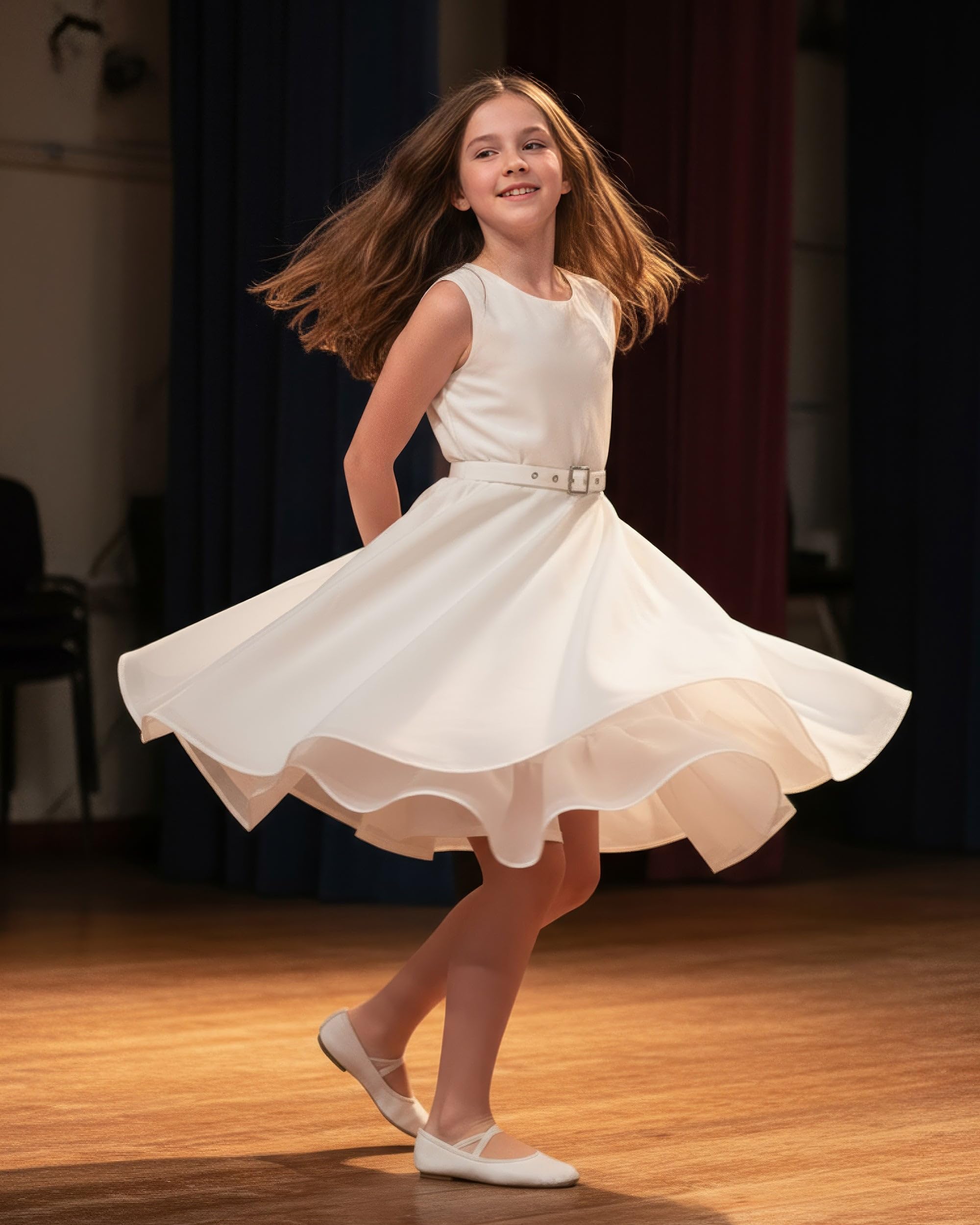 BlackButterfly Bambini Raso Organza Sottogonna Gonna