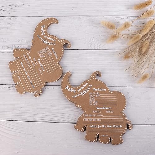 Miniatura 2 de Juegos de baby shower  Tarjetas de consejos para baby shower para padres  Tarjetas de consejos para mamá  Decoraciones de baby shower de safari de