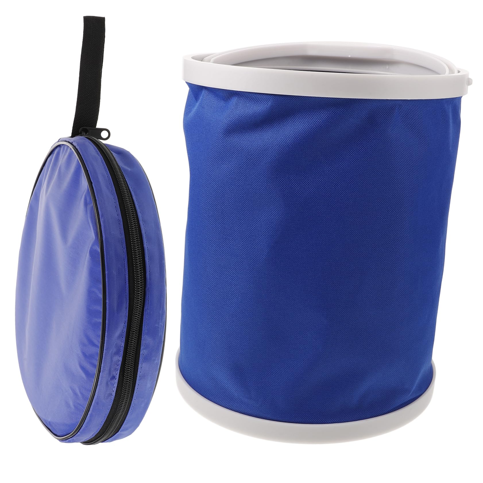 DOITOOL Faltbarer Wasserbehälter mit Griff Tragbarer Camping-Eimer aus Canvas-Material für Outdoor-aktivitäten Reisen und Picknicks