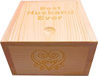 WASTIMEWASTIME Customized Engraved Wooden Watch, Casual Handmade Wood Watch for Men Women Husband Wife Dad Mom Son Family