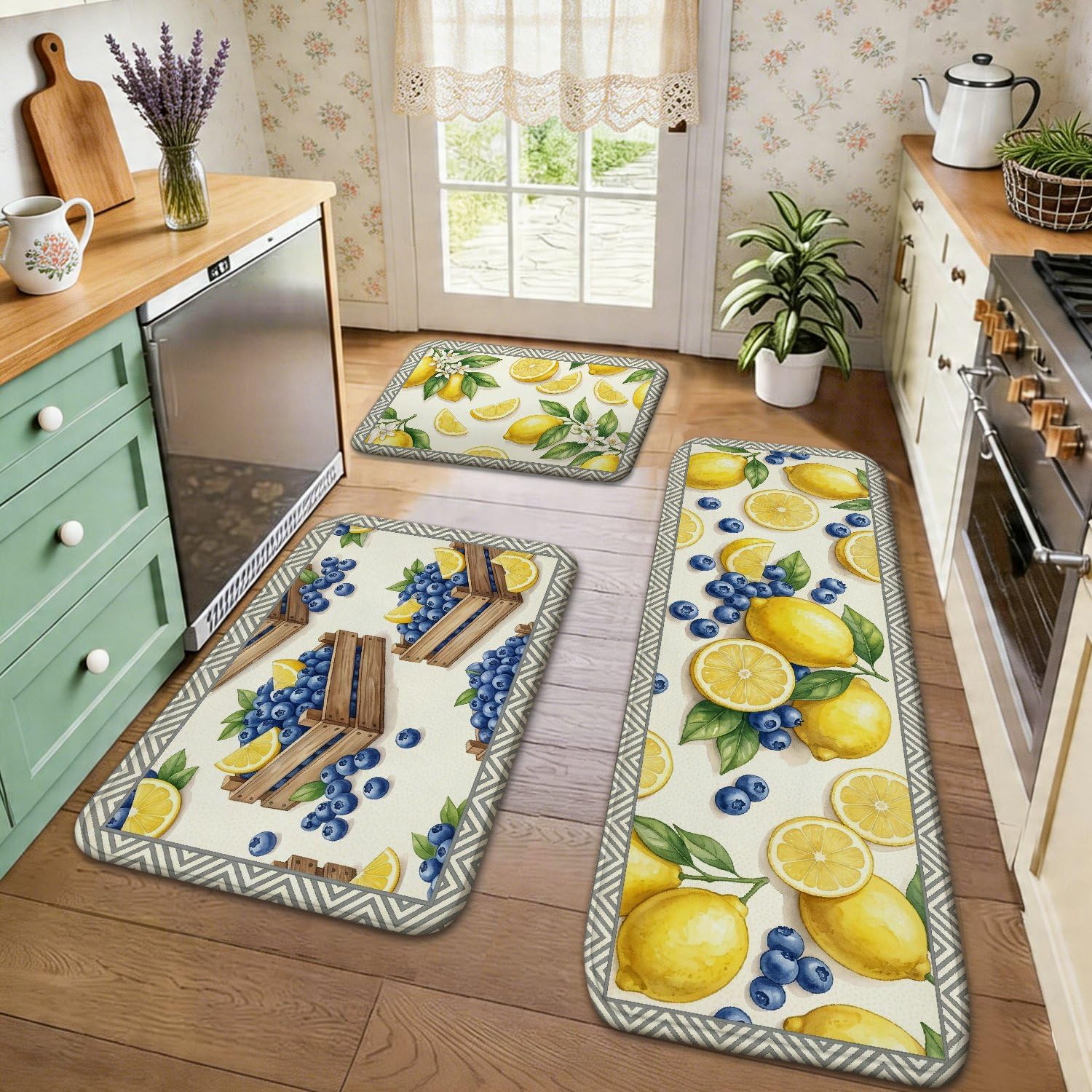 Tapis de cuisine rustique et confortable pour soulager le sol d'un évier