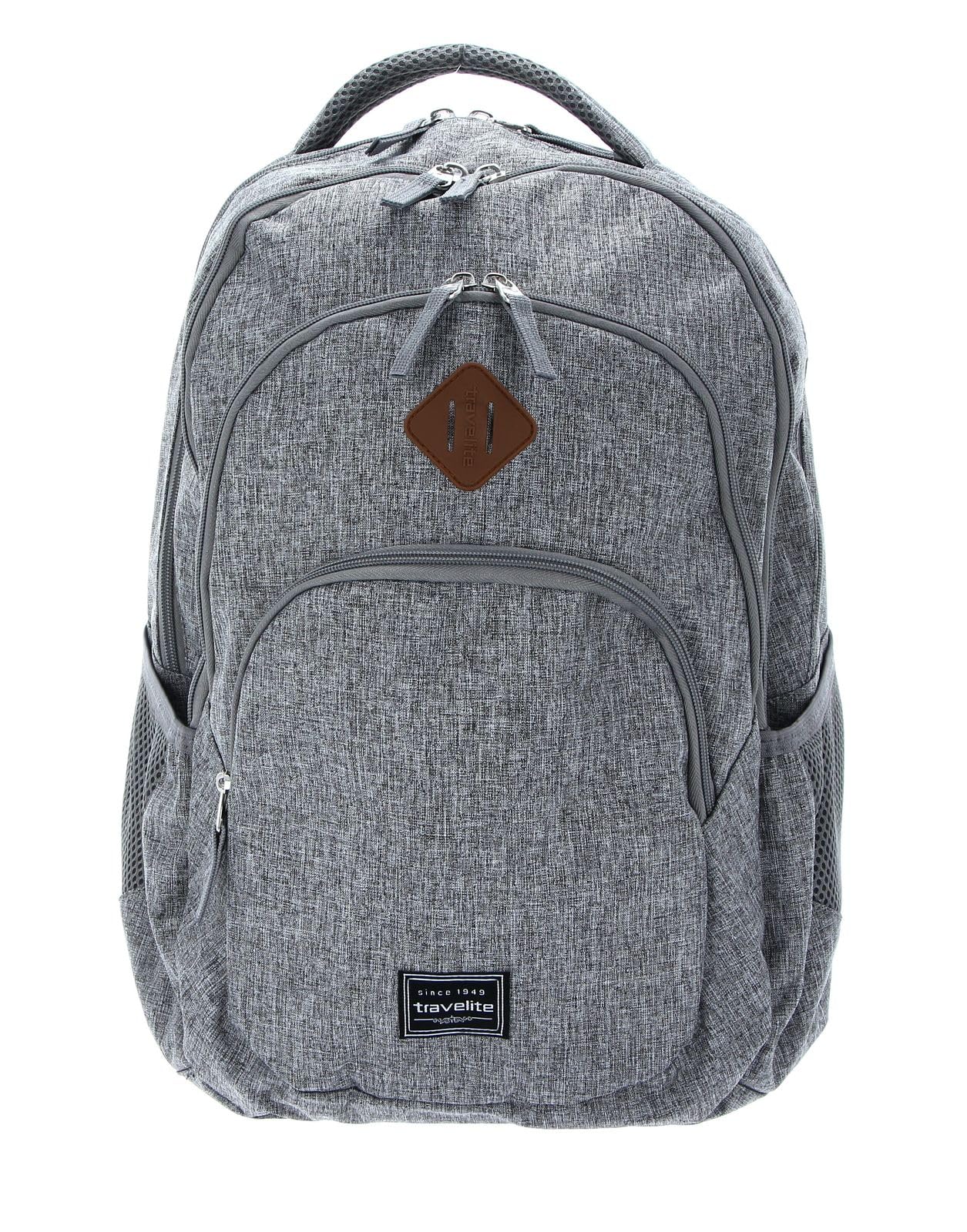 travelite hand luggage backpack, laptop backpack 15.6 inch, BASICS, daypack, daypack with many compartments, 45 cm, 22 liters