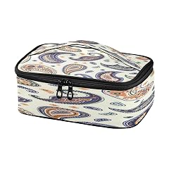 Paisleys Pattern Insulated Lunch Bag for Women Men - Reusable Small Lunch Box Portable Mini Cooler Bag with