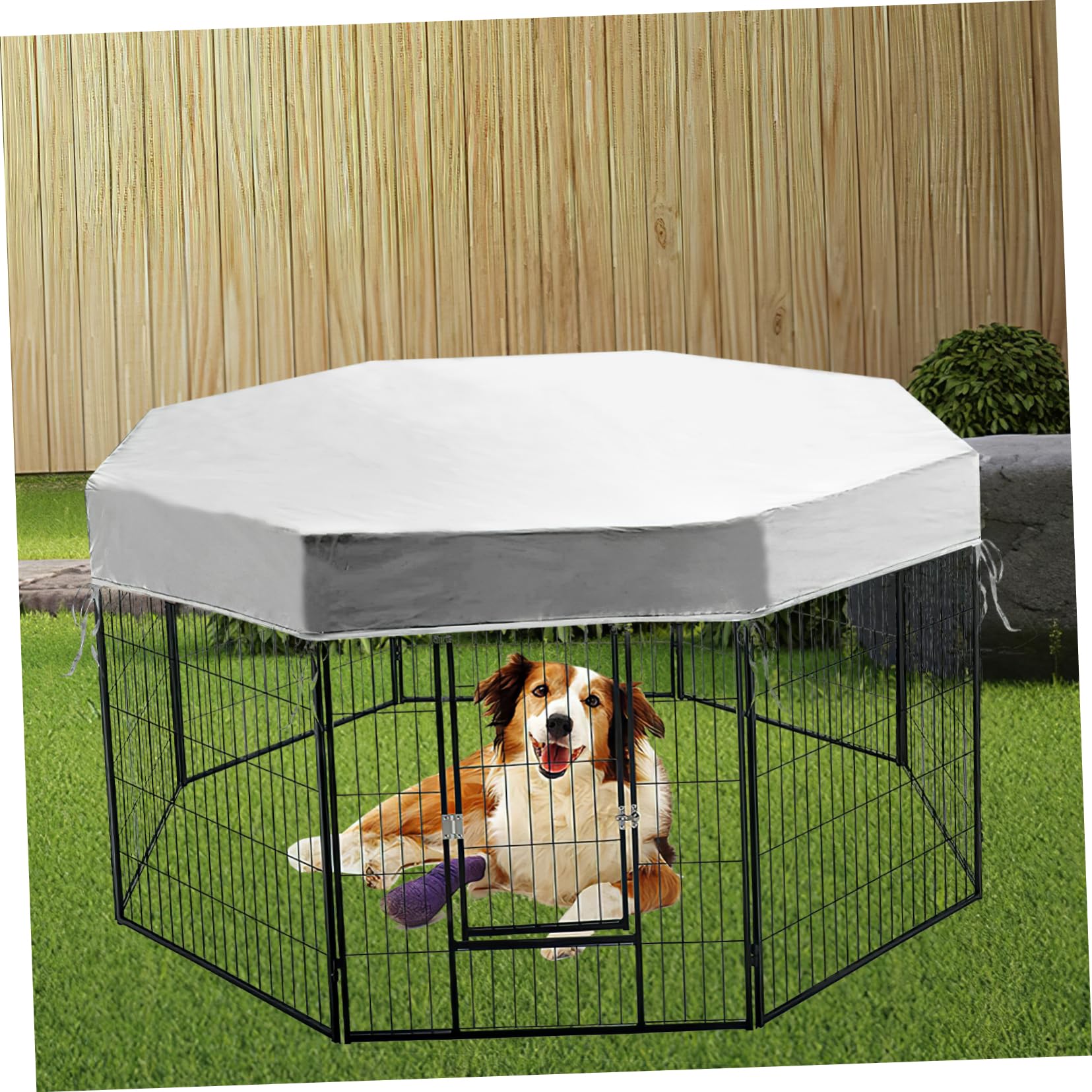 Cubierta para Jaula De Perro Protector Solar para Parque De Mascotas Sombra Interior y Exterior para Camping y Protección De Jaulas De Perro