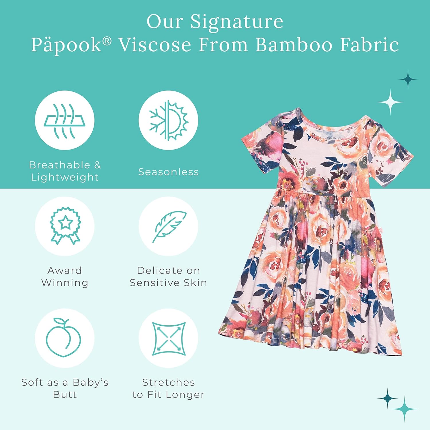 Posh Peanut Girls Dresses – Soft Toddler Twirl Dress Made with Viscose from Bamboo – Fall, Spring, Summer Dresses for Girls - Image 6