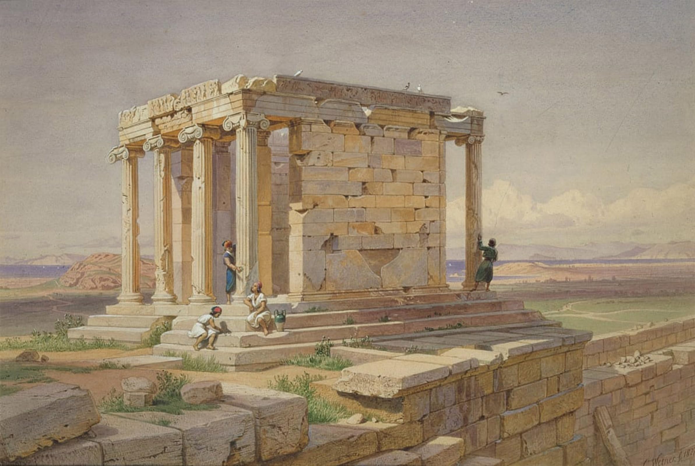 Póster de lienzo de El Templo de Atenea de 60x90cm ideal para decoración de interiores 5