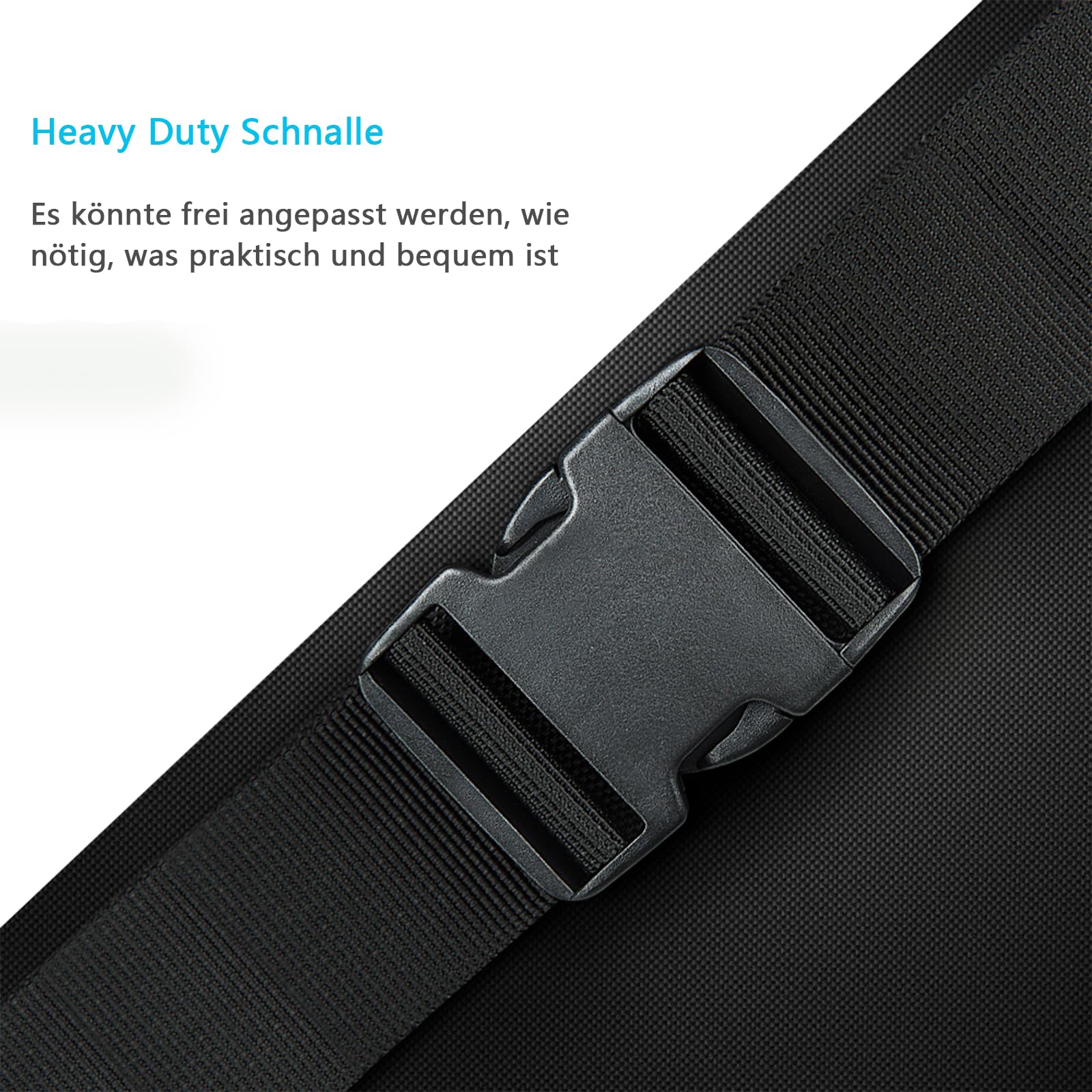 Cangurera deportiva para hombres y mujeres, riñonera para exteriores con 6 bolsillos con cremallera, nailon 1680D, gran capacidad con cinturón ajustable para viajes, senderismo, ciclismo,