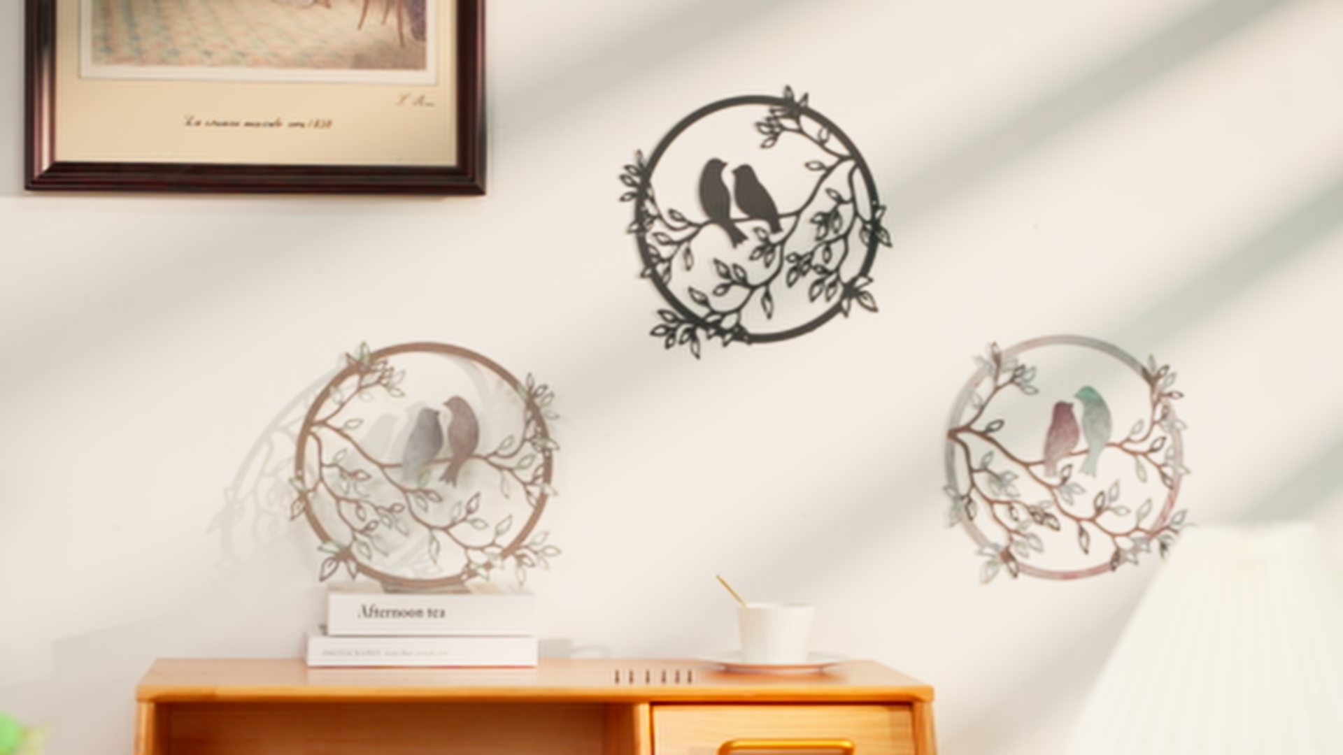 Watch Ferraycle Metal Wall Art Bird on Tree Branch Bird Wall on Amazon Live