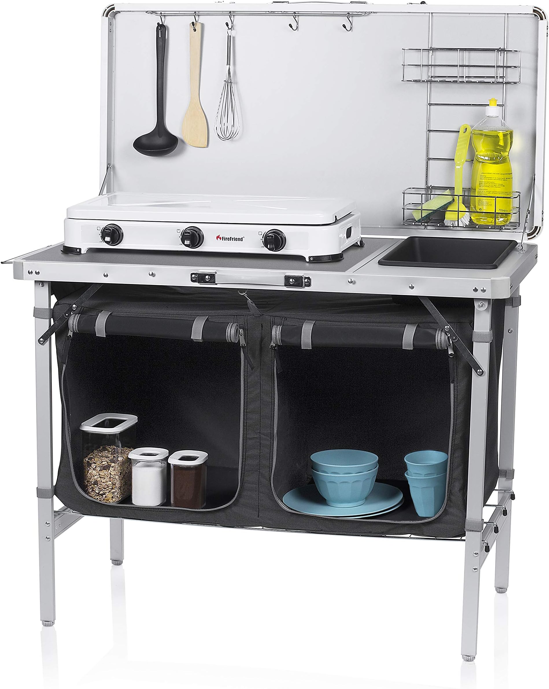 Campart Travel Salamanca KI-0412 Camping Kitchen - Hinged