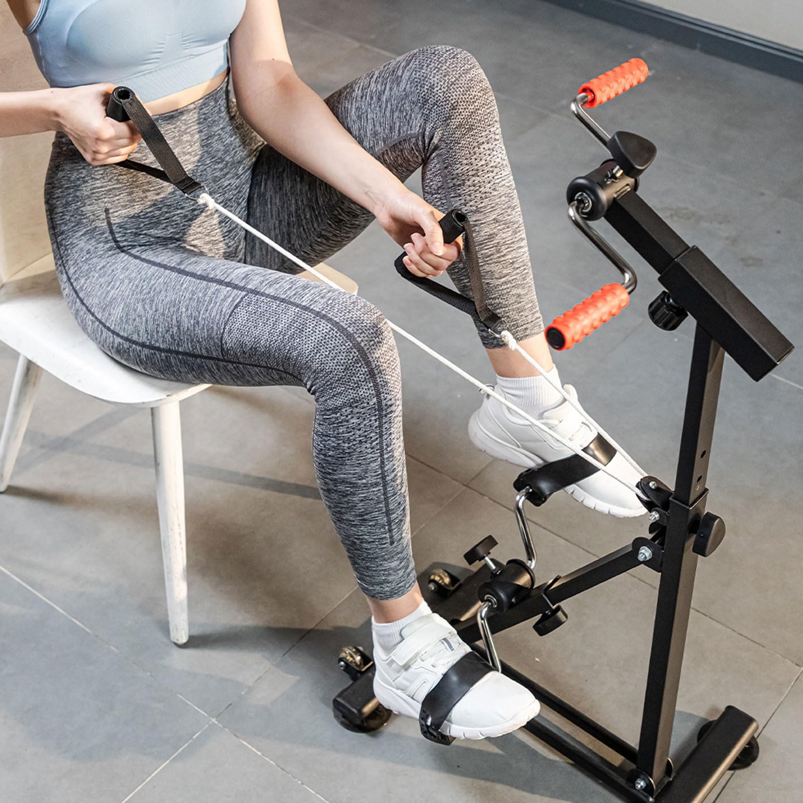 Leggero Cyclette a pedali for anziani emiplegici | For attrezzature fitness regolabili for mano, braccio, gamba e ginocchio
