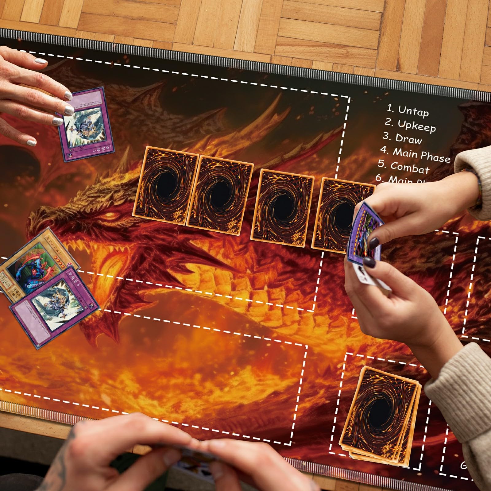 Amazon.com: BREIDMKFM Playmat for MTG with Zones, 24 x 14 inches
