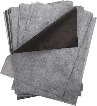 Beatifufu A4 Carbon Transfer Paper 100 Sheets One-Side Graphite Copy Paper for Tracing Drawing Art Pattern Transfer and Craft Projects