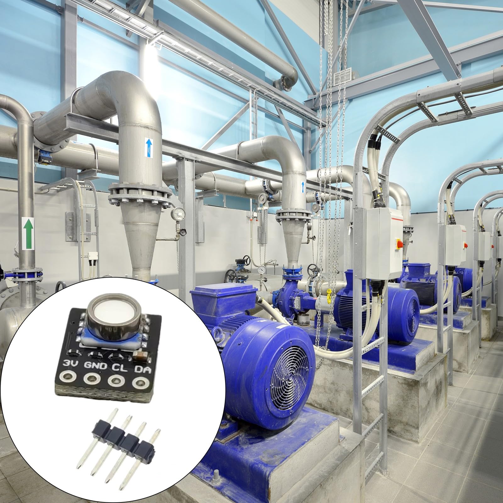 Modulo sensori Gas-Liquido a Pressione Digitale con compensazione della Temperatura Design Compatto Alimentatore 3V Trasduttore 01BA, 14BA con Ampio