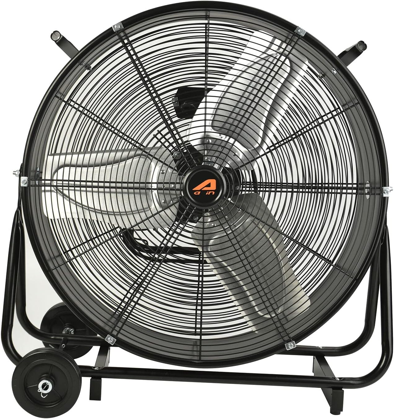 PONO 24 Inch Grade High Velocity Movement Heavy Duty Drum 2 Speed Air Circulator Floor Fan, 7500 CFM-Industrial Metal Blower Fan, Commercial, Residential, and Greenhouse Use
