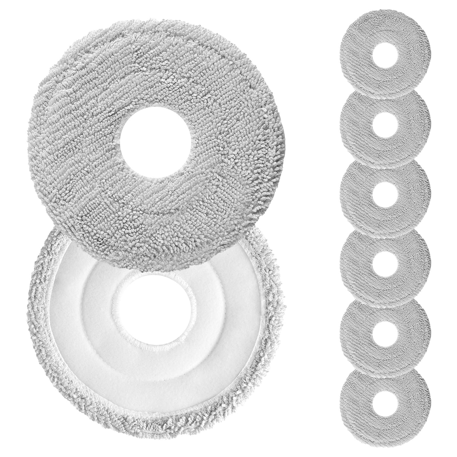 Chyodi 8 Stück Wischpads Zubehör für Xiaomi X20 Max / X20 Pro / X20+ / X10+ Saugroboter, Premium-Mikrofaser Wischtücher für Dreame L10s / L10 / L20 / X40 / L10s Pro Saugroboter Ersatzteile