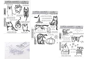 Tim Holtz Snarky Cat Trio: Stampers Anonymous Snarky Cat Trio – 3...