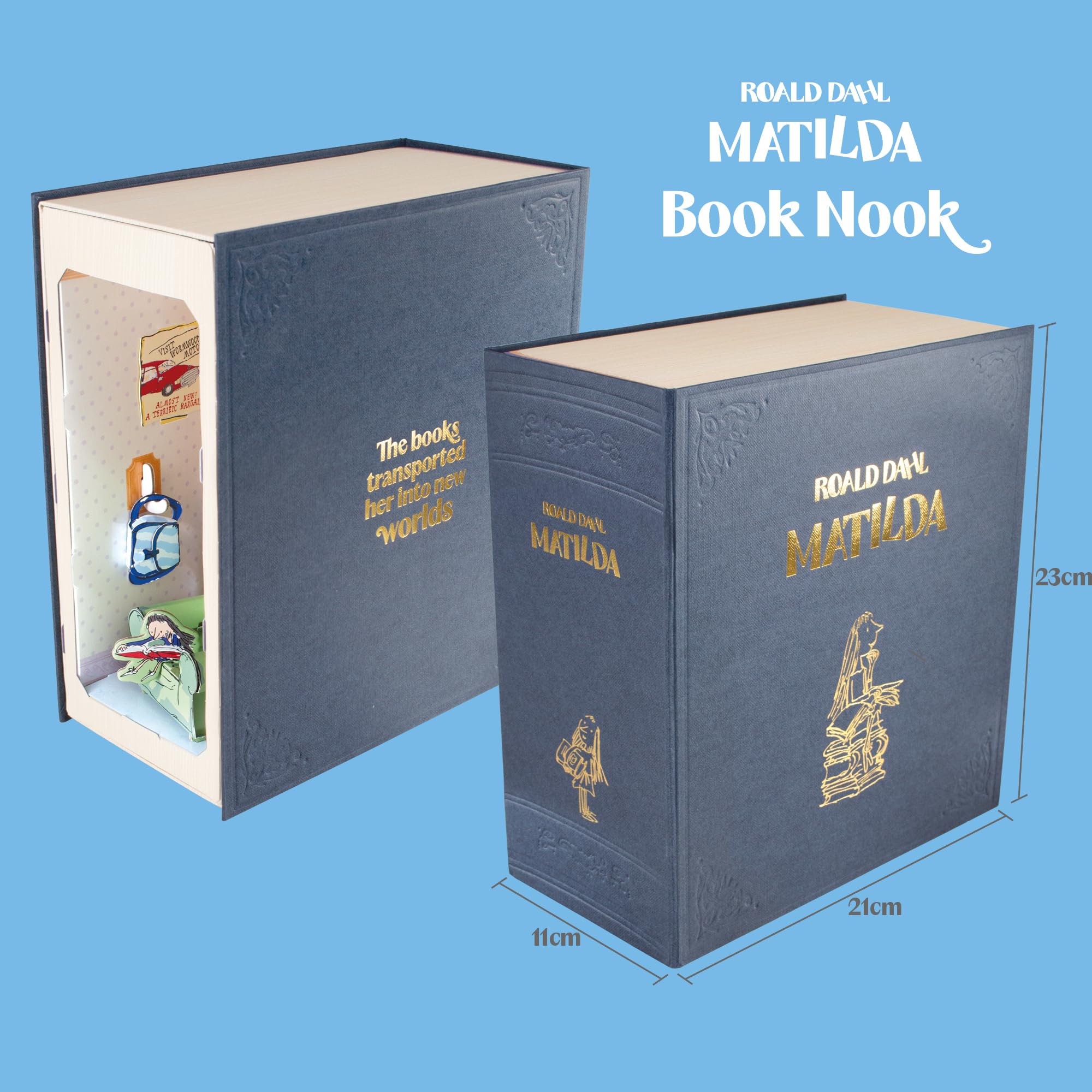 Build Your Own Roald Dahl Matilda Book Nook – Jouet créatif – À partir de 8 ans