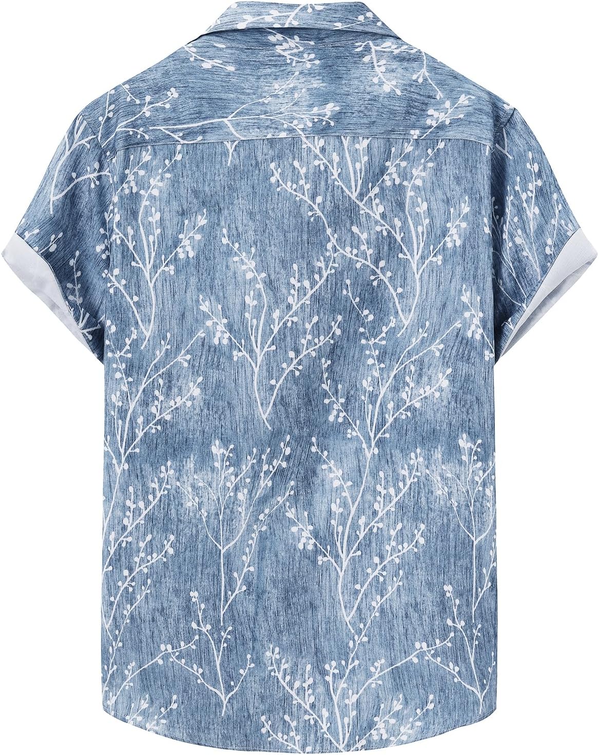 TUNEVUSE Mens Short Sleeve Hawaiian Shirts Button Down Aloha Tropical Shirt Casual Beach Clothes - Image 5