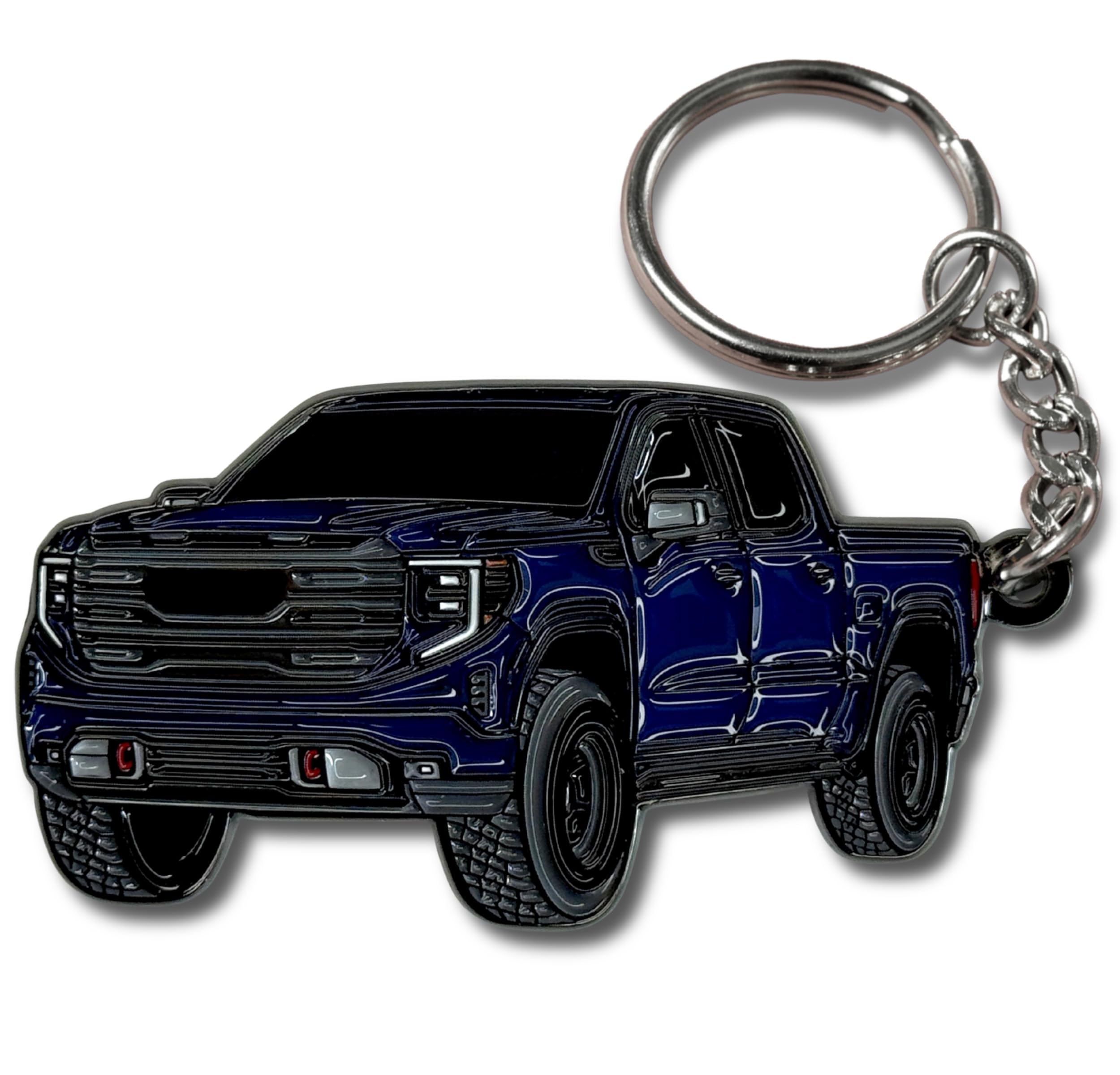 FOUR WHEEL BEAST Sierra Keychain compatible with GMC Sierra 1500 Accessories AT4 Denali 2025 2024 2023 Fob Key Chain Truck