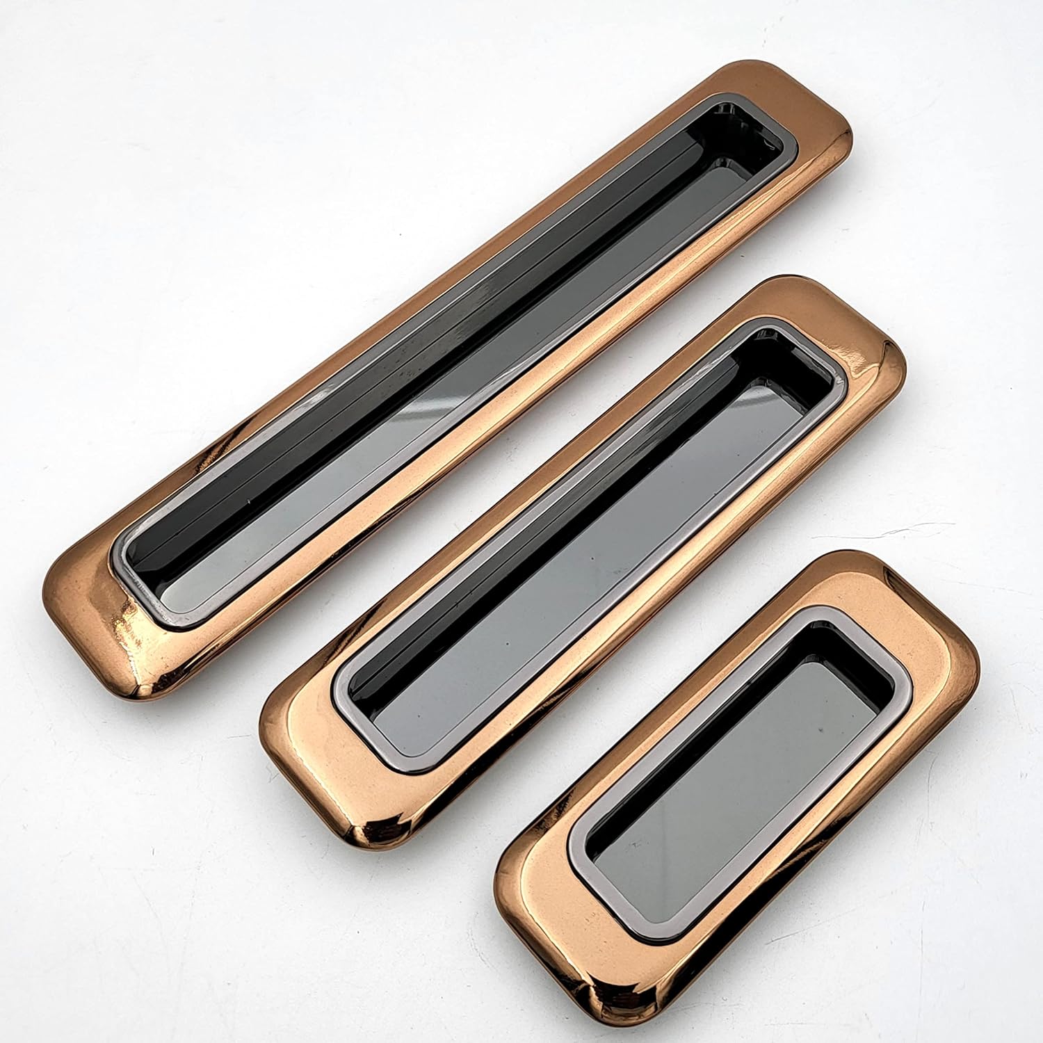 Rosegold Grey Concealed Sliding Door Handle and Drawer Handles , Door Handle and Concealed Door Pull Handle, Handles for Sliding wardrobes ( 1 Pcs ) (4 INCH)