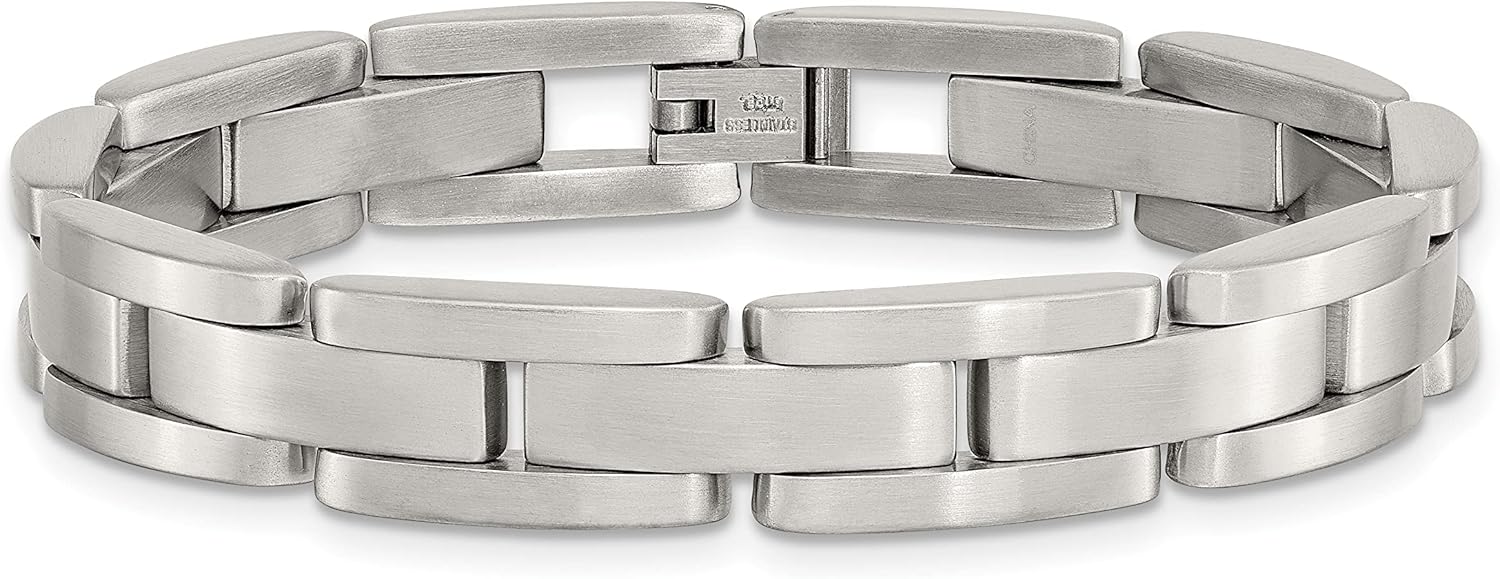 Chisel Stainless Steel Brushed 8in Bracelet 8"