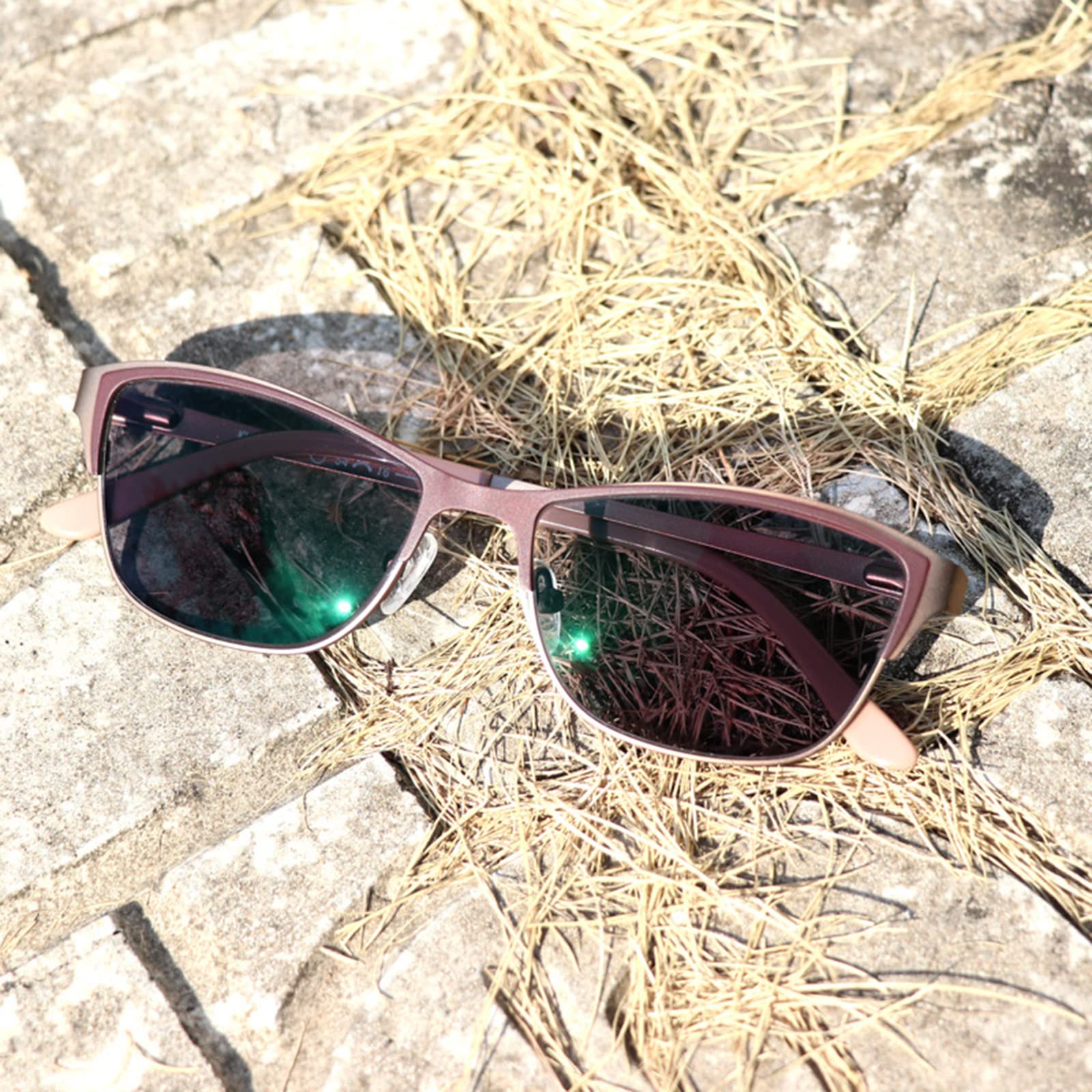 Gafas de Lectura fotocromáticas para Mujer, Montura de Ojo de Gato a la Moda, Gafas ultraligeras cómodas para Ancianos, lectores de Sol antideslumbrantes, C2-+1,00