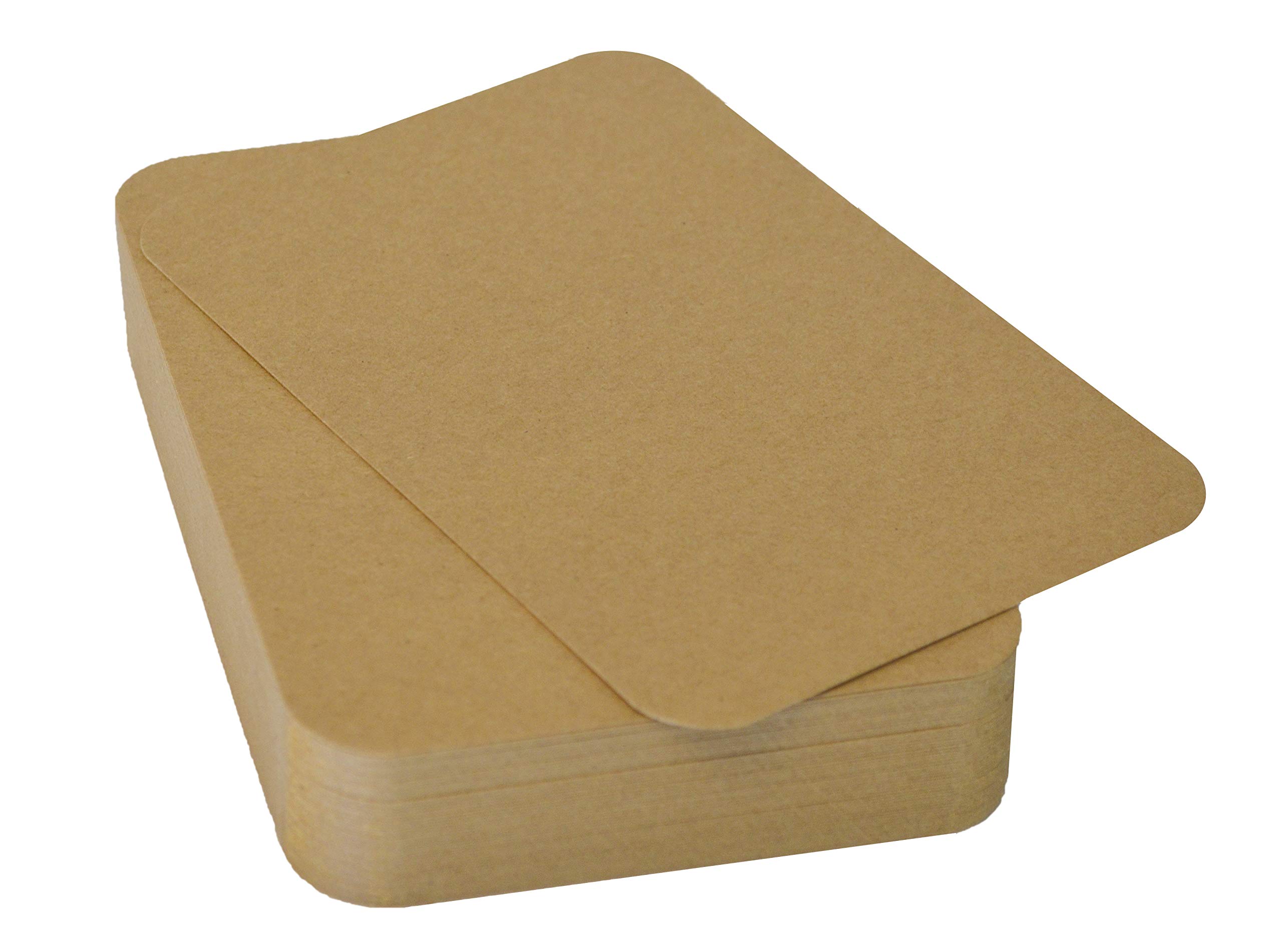Carta Kraft DIN A5 - 25 Fogli 300g/m² Con Angoli Rotondi Marrone
