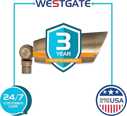 Miniatura 7 de Westgate Luces LED de bajo voltaje para paisaje, foco direccional para paisaje, bombilla LED de 5 W con acabado de bronce antiguo, todos los