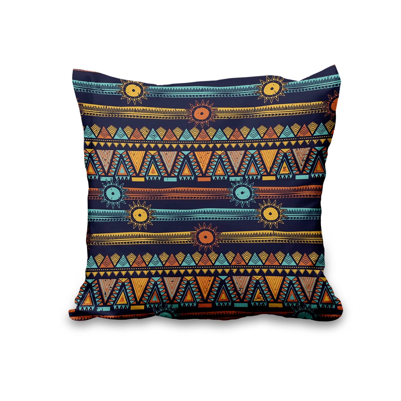 Federa per cuscino 45x45 in stile bohémien marrone con motivo a righe intrecciate, federa decorativa per cuscino da divano in stile fattoria moderna, per la decorazione della casa, soggiorno, camera d
