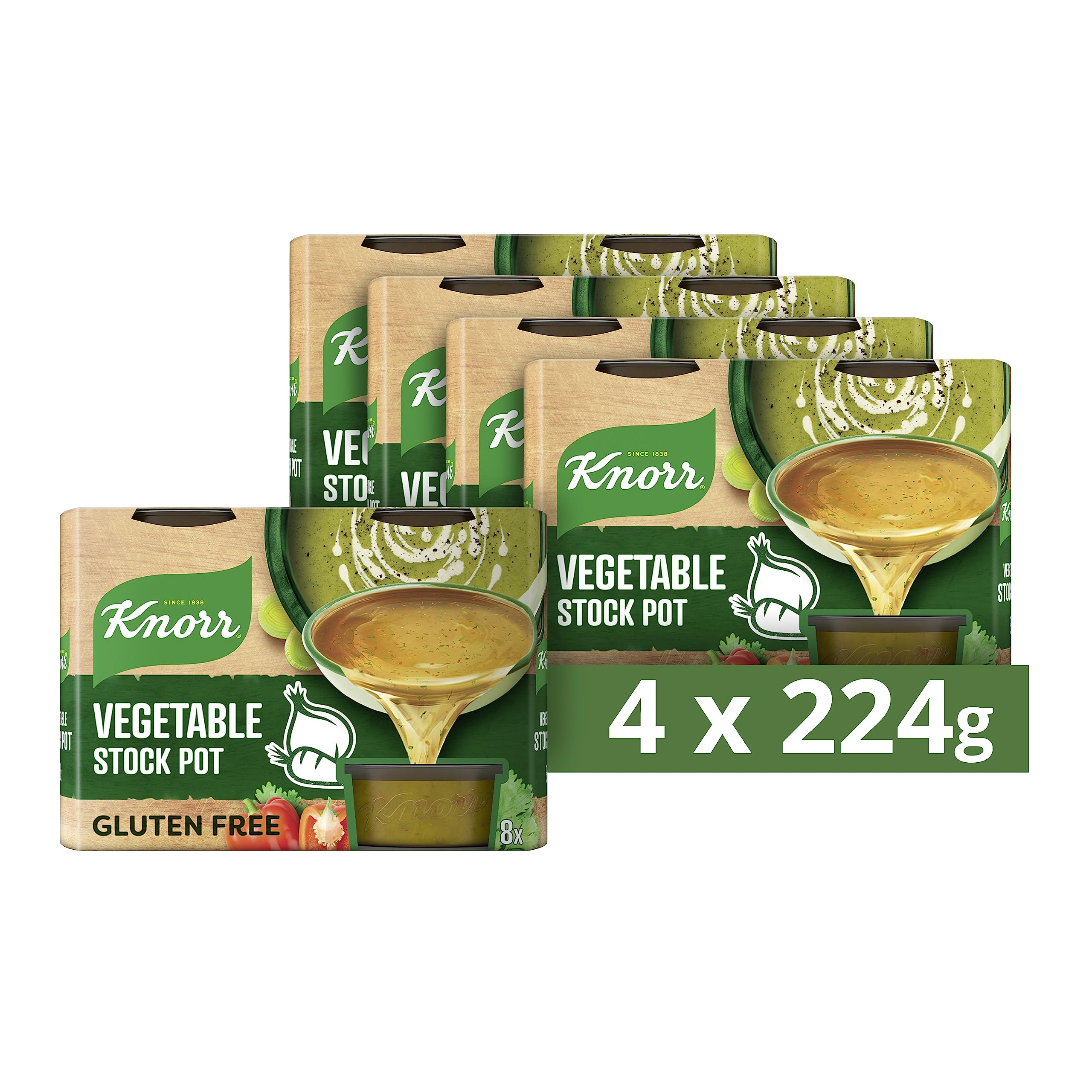 Buy Knorr Vegetable Stock Pot pack of 4 (32 pots) glutenfree to add a