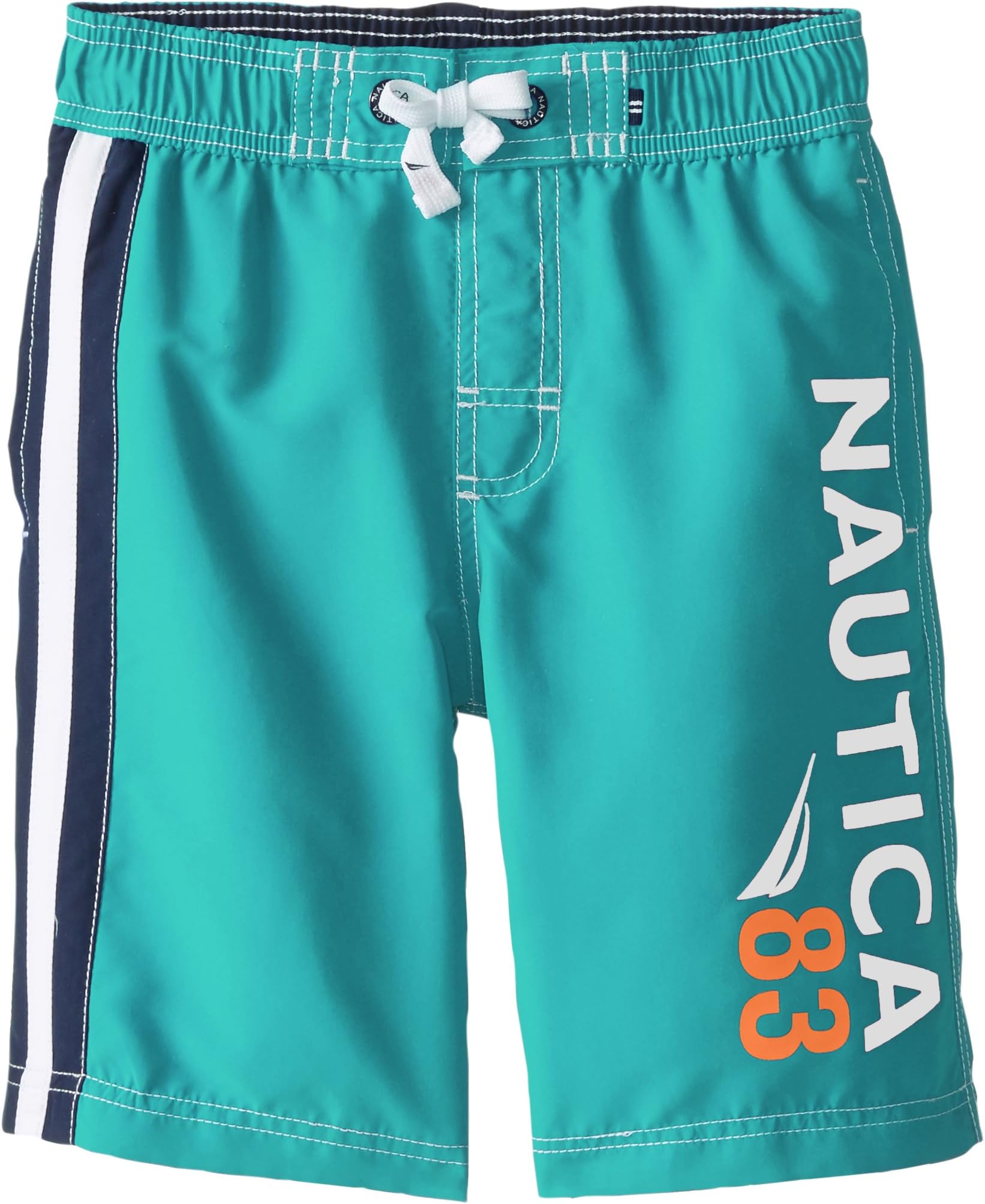 Nautica Big Boys' Colorblock Logo Swim Trunk