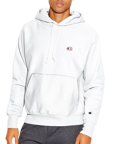 Champion Hoodie, Reverse Weave, Fleece Comfortable Pullover Sweatshirt for Men
