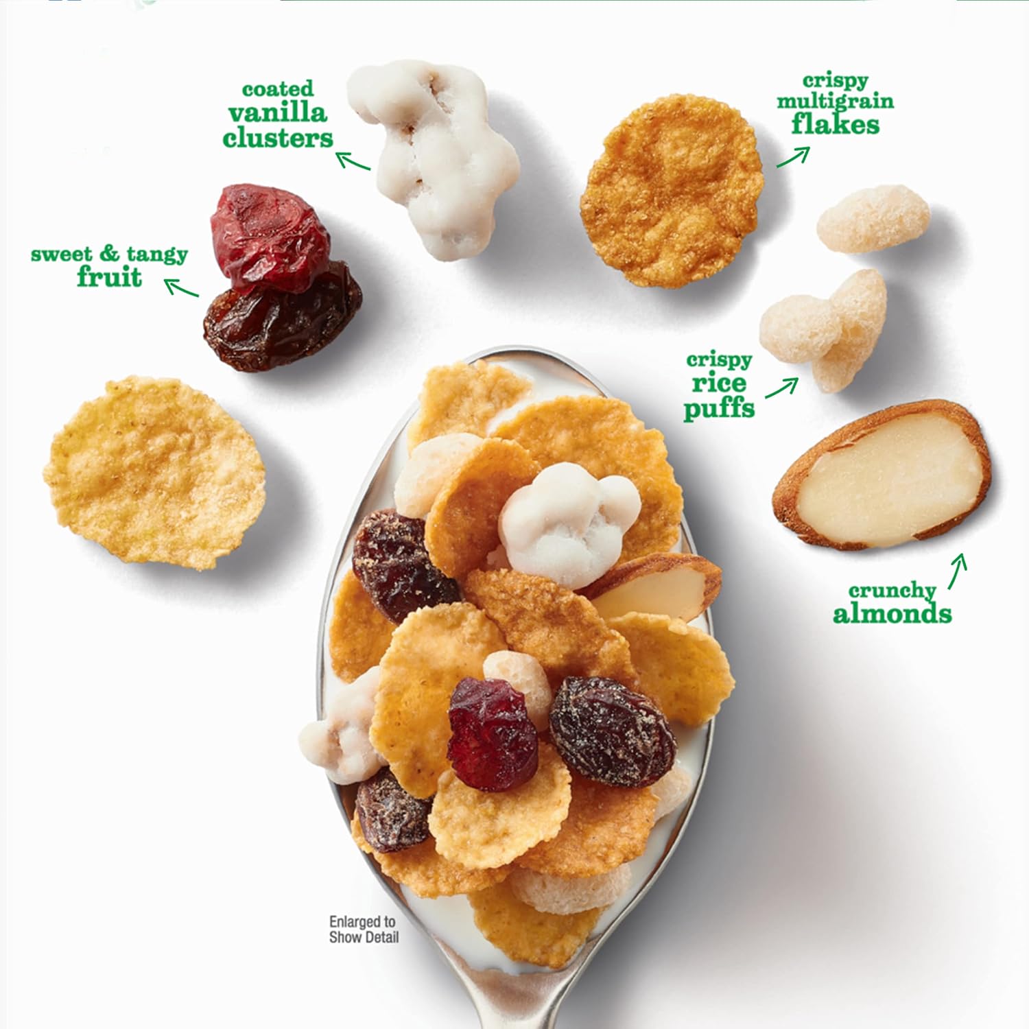Fiber One Basic 4 Breakfast Cereal, Multigrain, Dried Fruit, Almonds, Good Source of Fiber, Family Size, 19.8 oz (Pack of 6)