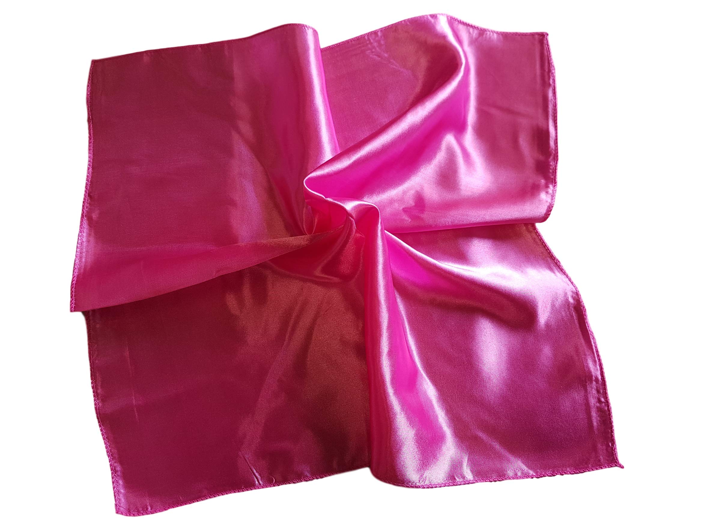 Fat-catz-copy-catz Unisex Small Square Nautical Head/Neck Ladies Satin Scarf 50cm x 50cm (Hot Pink)