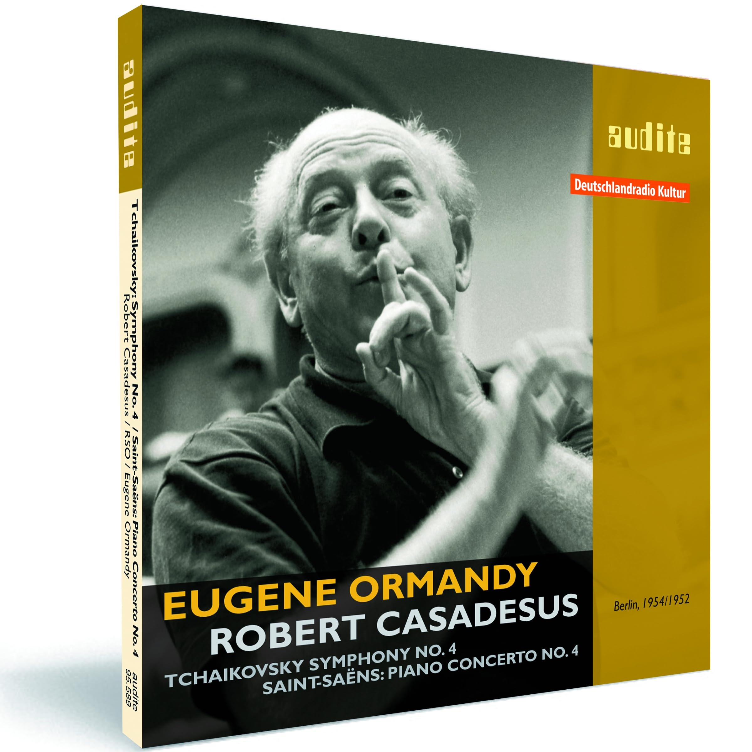 Tchaikovsky - Symphony No 4; Saint-Saens - Piano Concerto No 4 (Eugene Ormandy)